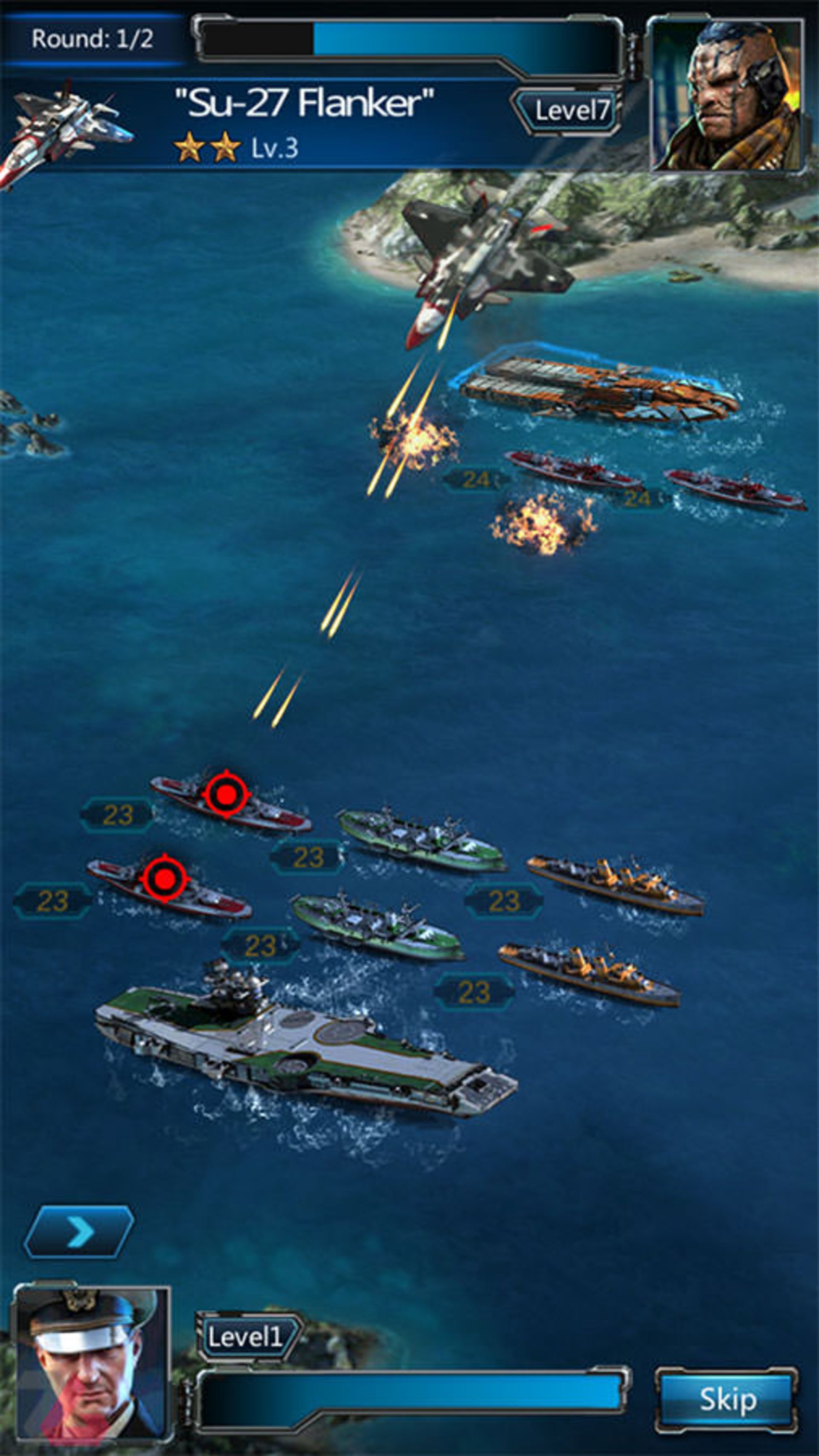 بازی موبایل Battle Warship: Naval Empire