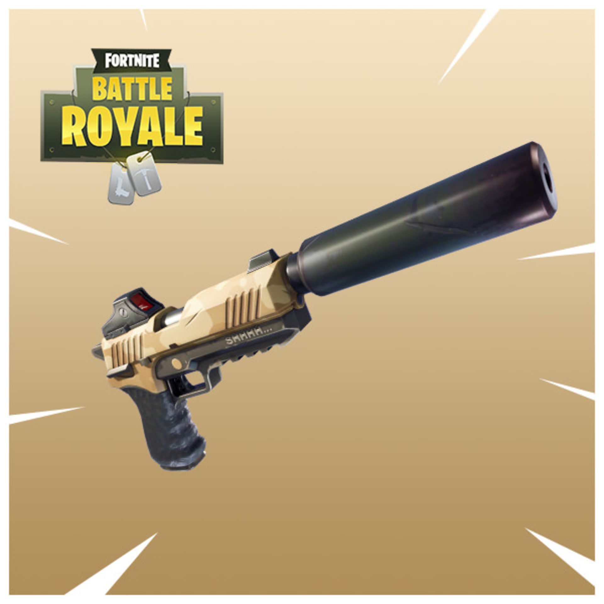 تصویر اسلحه Silenced Pistol بازی Fortnite Battle Royale