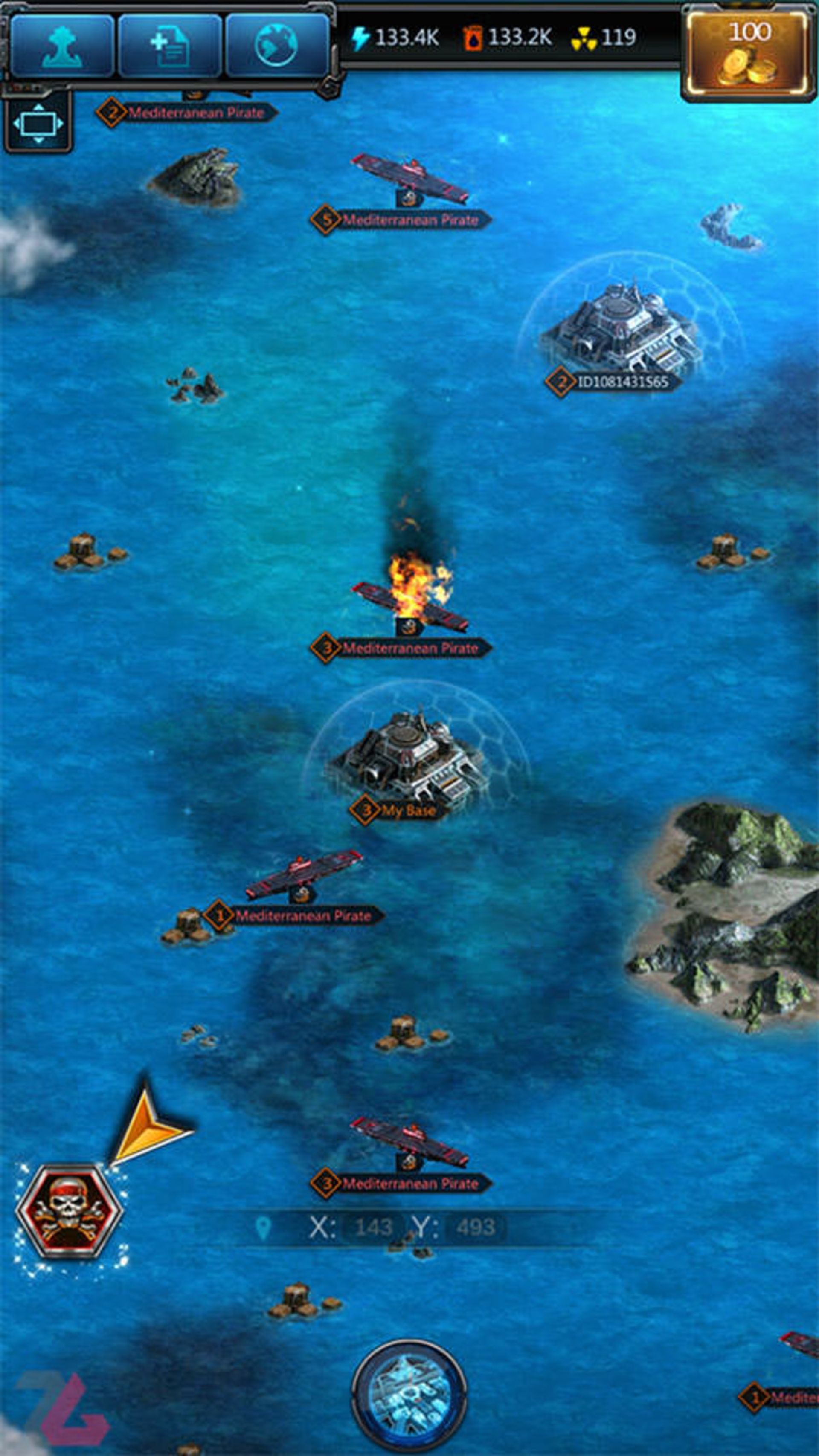 بازی موبایل Battle Warship: Naval Empire