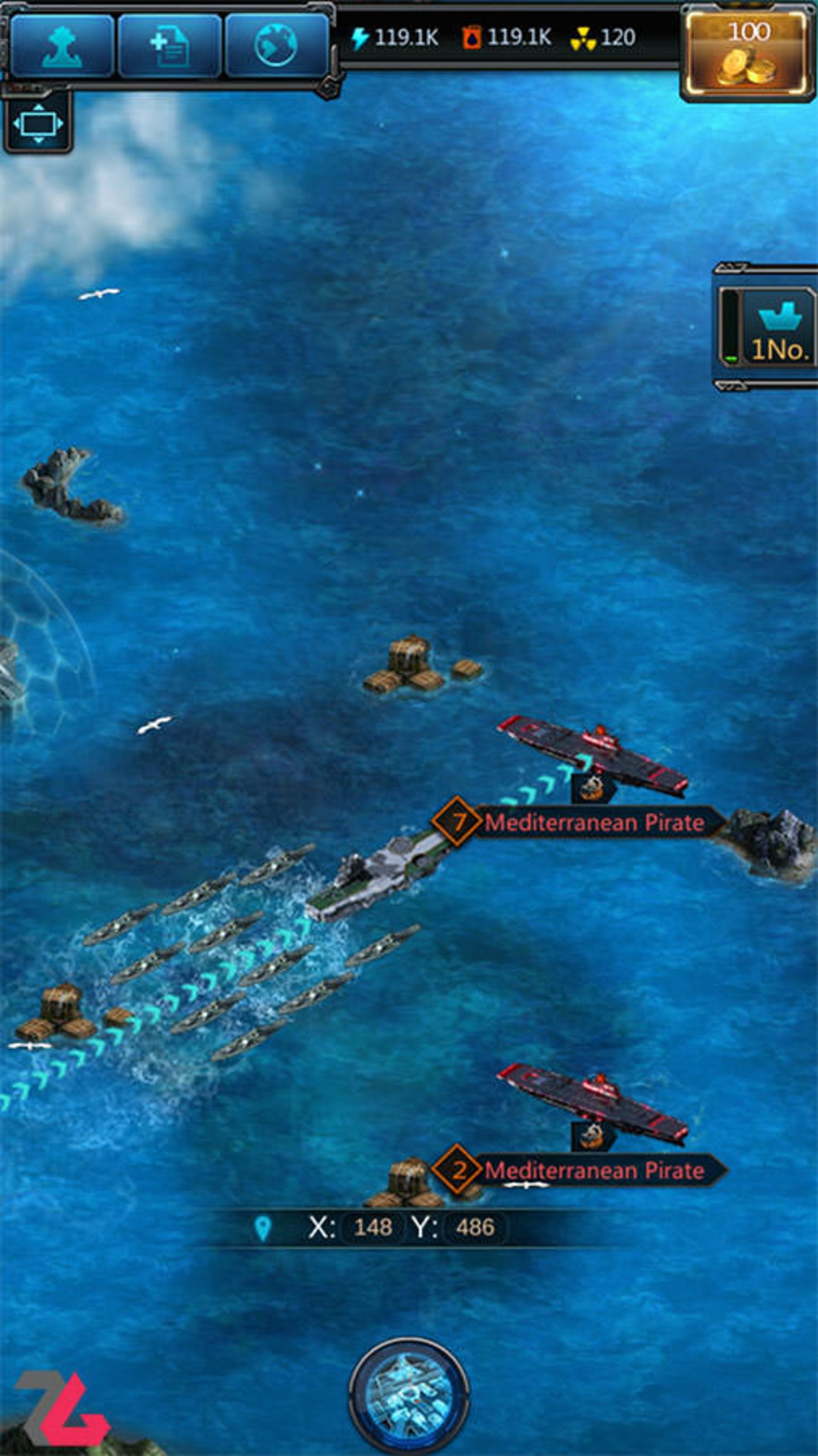 بازی موبایل Battle Warship: Naval Empire