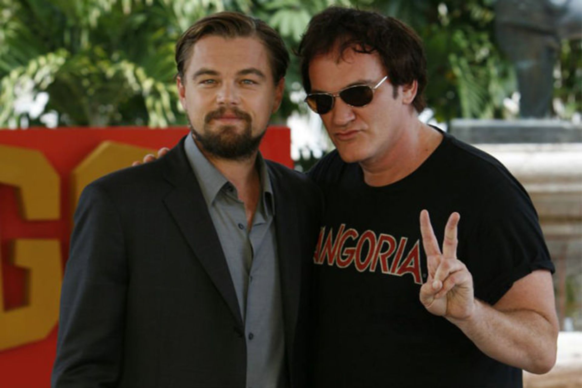 Quentin Tarantino and Leonardo DiCaprio