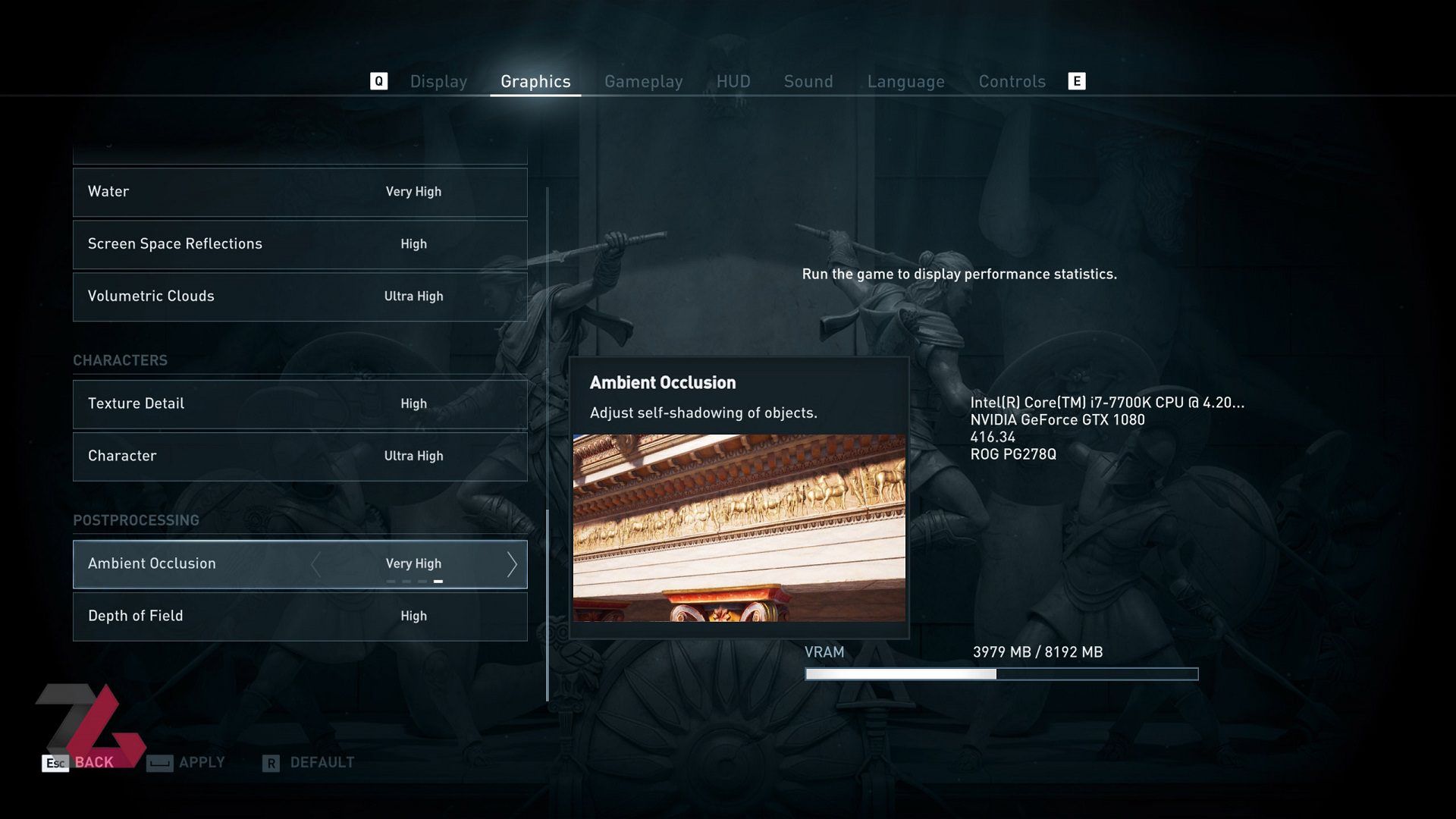 Assassins Creed: Odyssey Graphics Menu 3