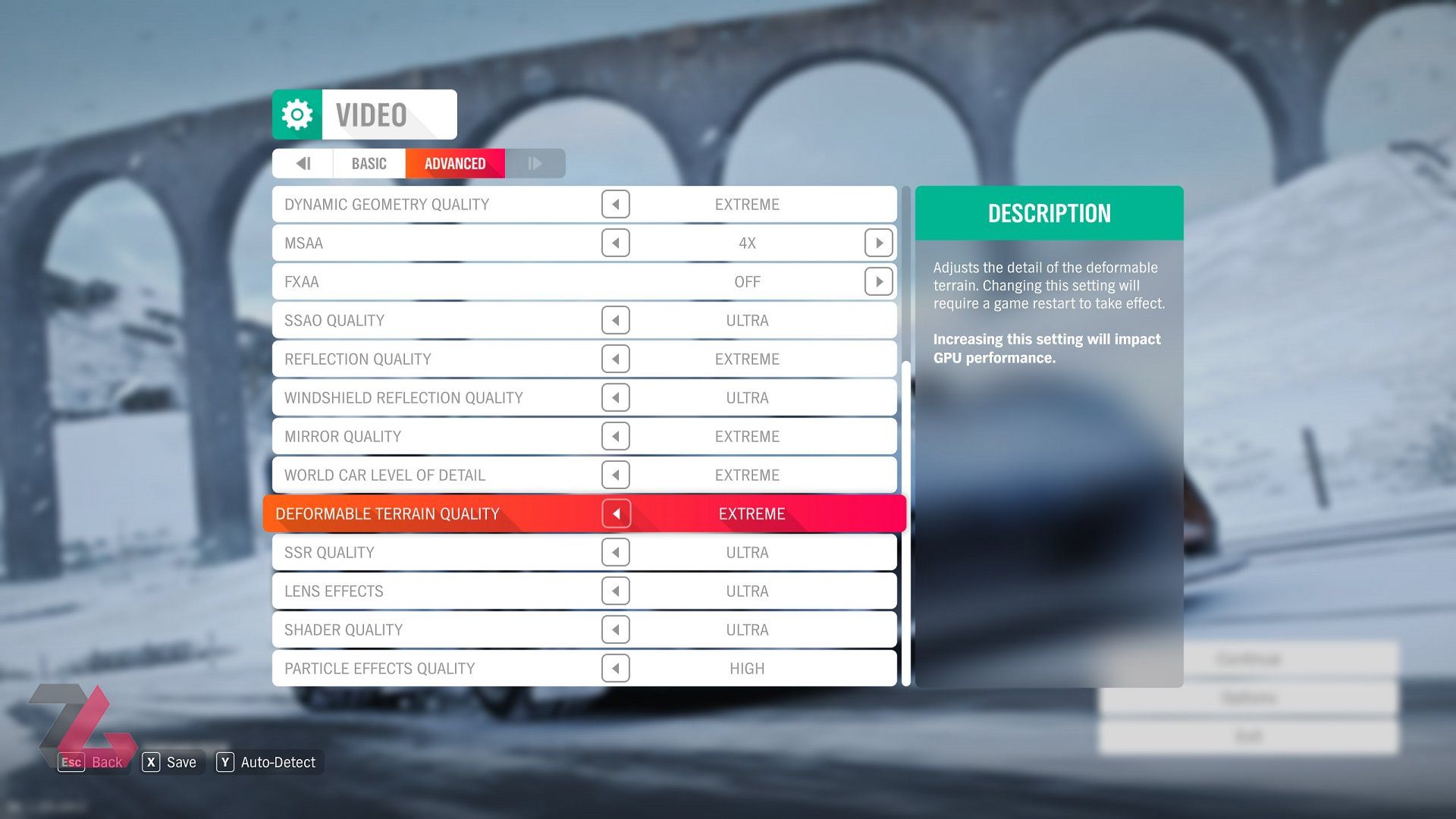 Forza Horizon VIDEO Setting ADVANCED 2
