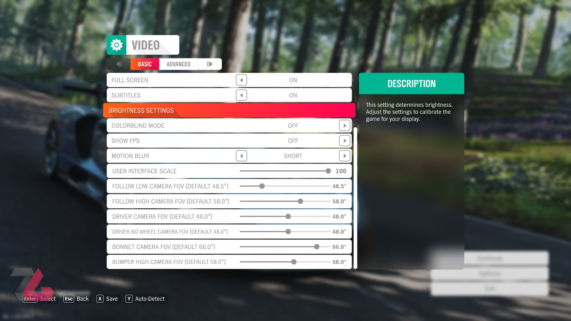 Forza Horizon VIDEO Setting BASIC 2