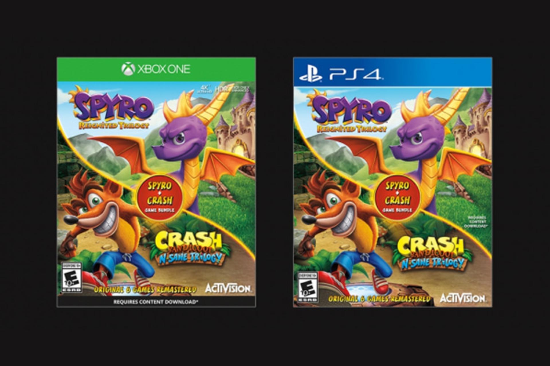 Spyro Reignited Trilogy + Crash Bandicoot N. Sane Trilogy Bundle 