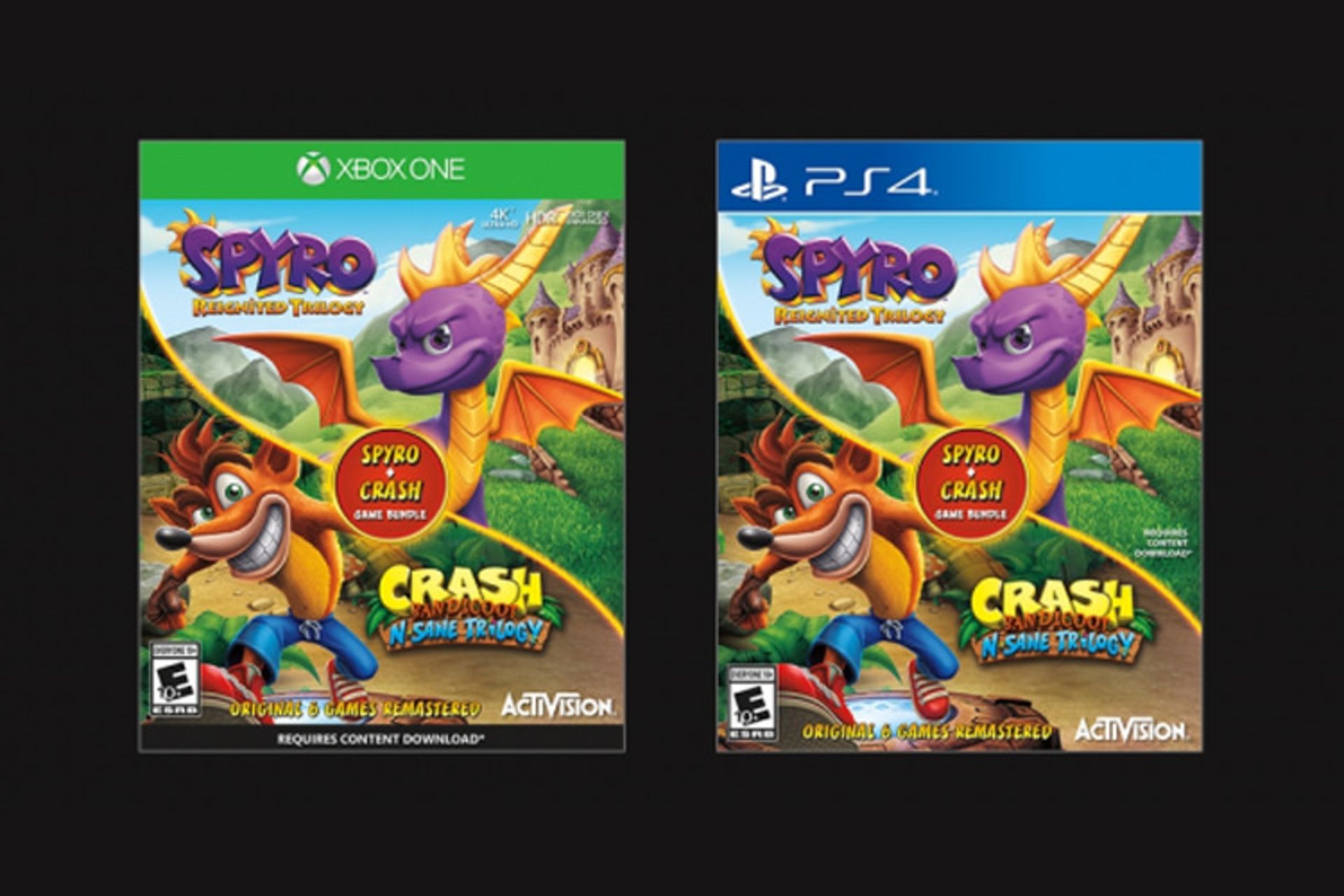 Spyro Reignited Trilogy + Crash Bandicoot N. Sane Trilogy Bundle 