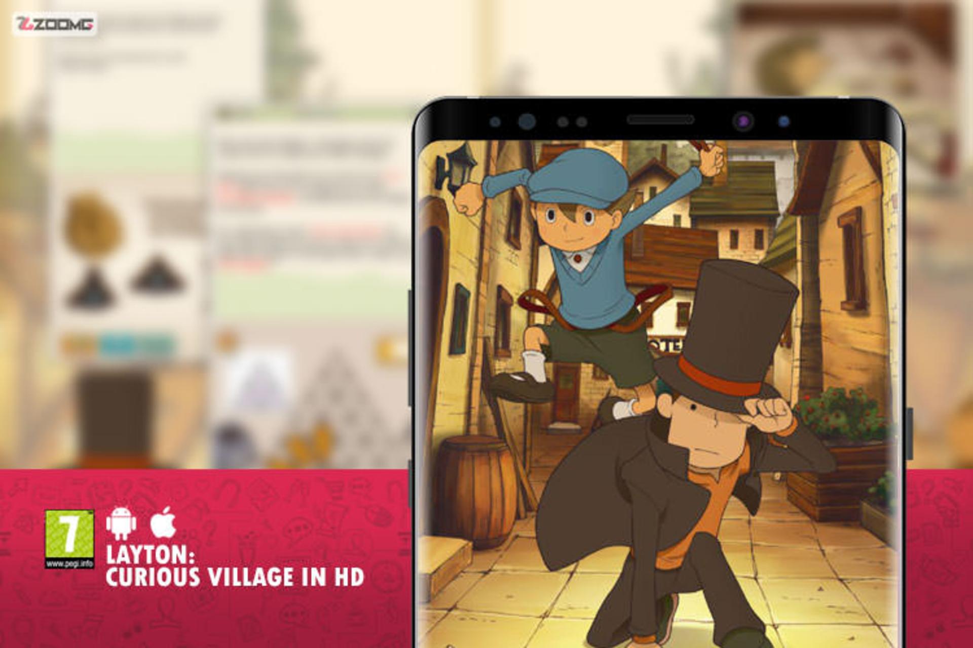 بازی موبایل Layton: Curious Village in HD