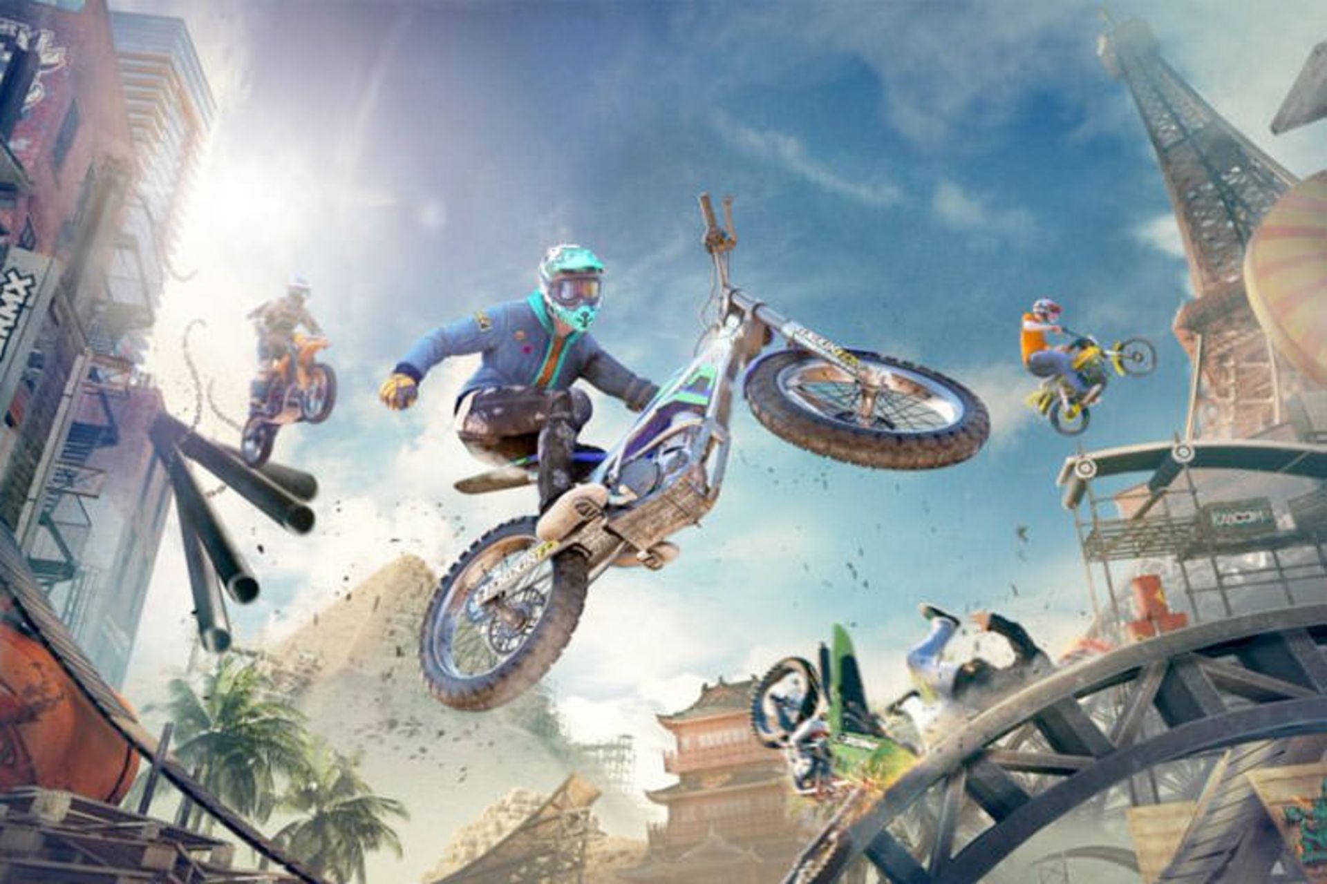 حرکات نمایش موتورها در بازی Trials Rising
