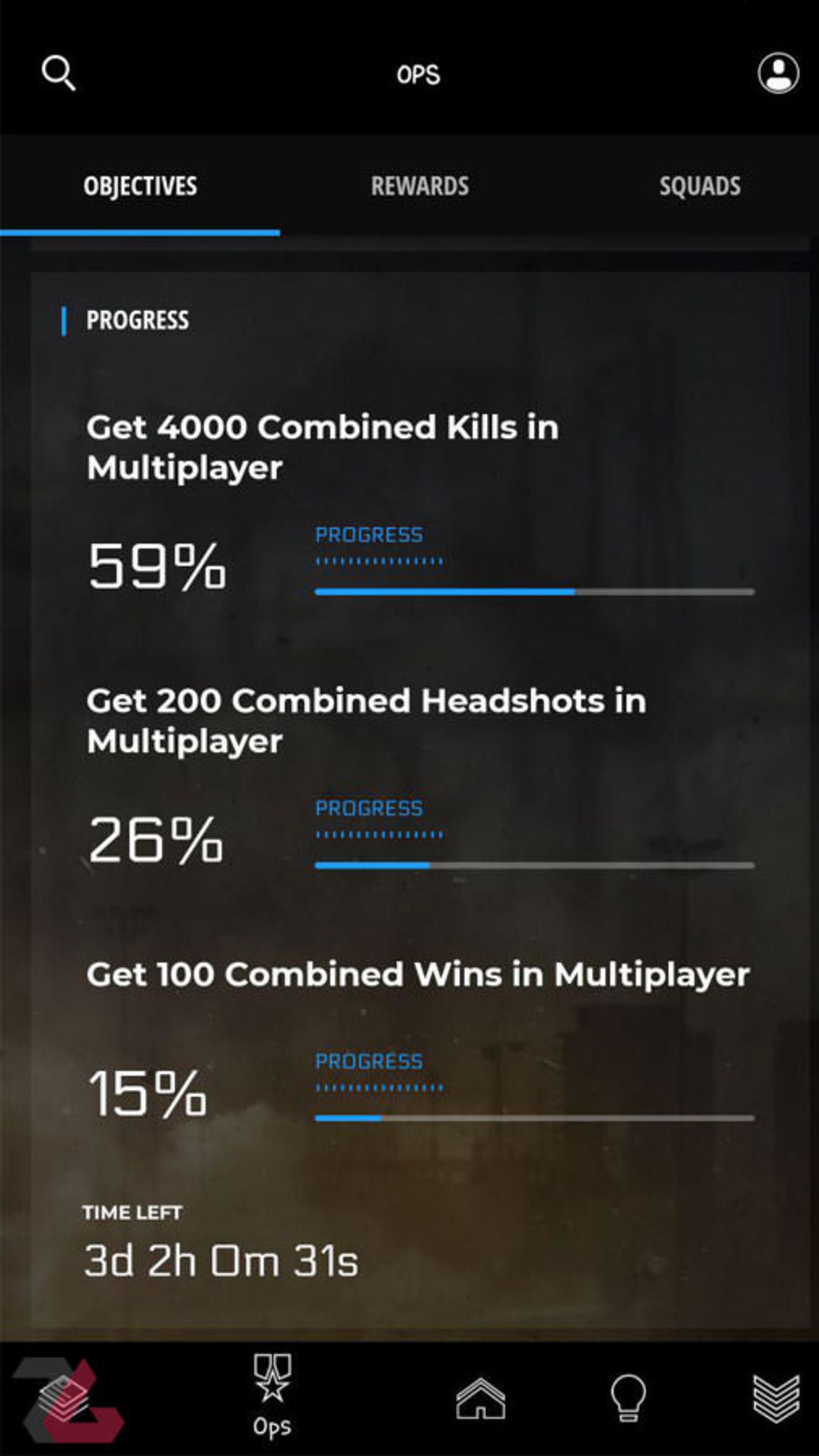 برنامه موبایل Call of Duty Companion