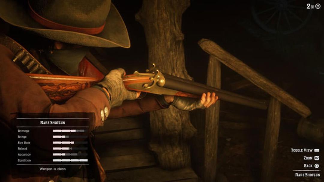 سلاح Rare Shotgun بازی Red Dead Redemption 2
