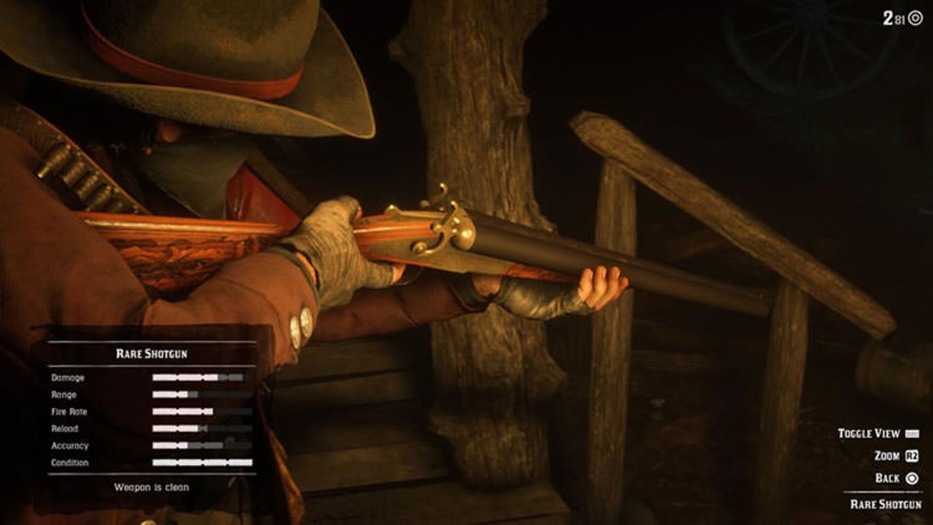 سلاح Rare Shotgun بازی Red Dead Redemption 2
