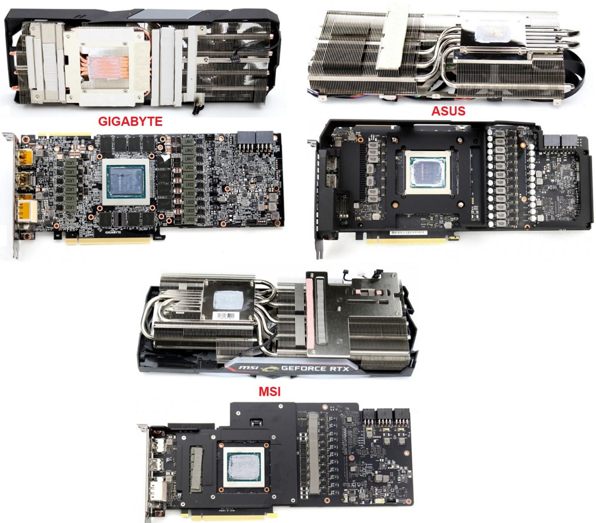 RTX 2080 Ti Custom Cooling Cards
