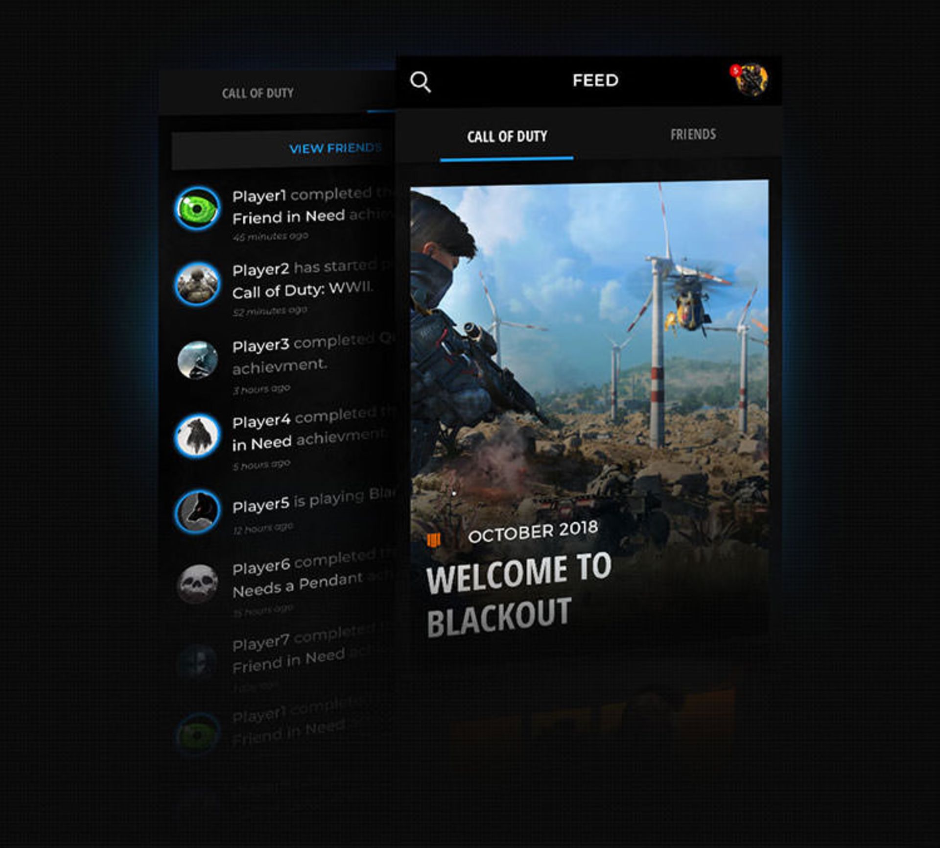 برنامه موبایل Call of Duty Companion