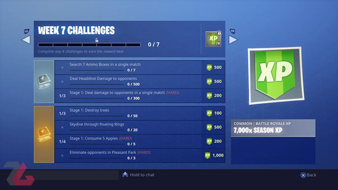 فصل ششم هفته هفتم فورتنایت