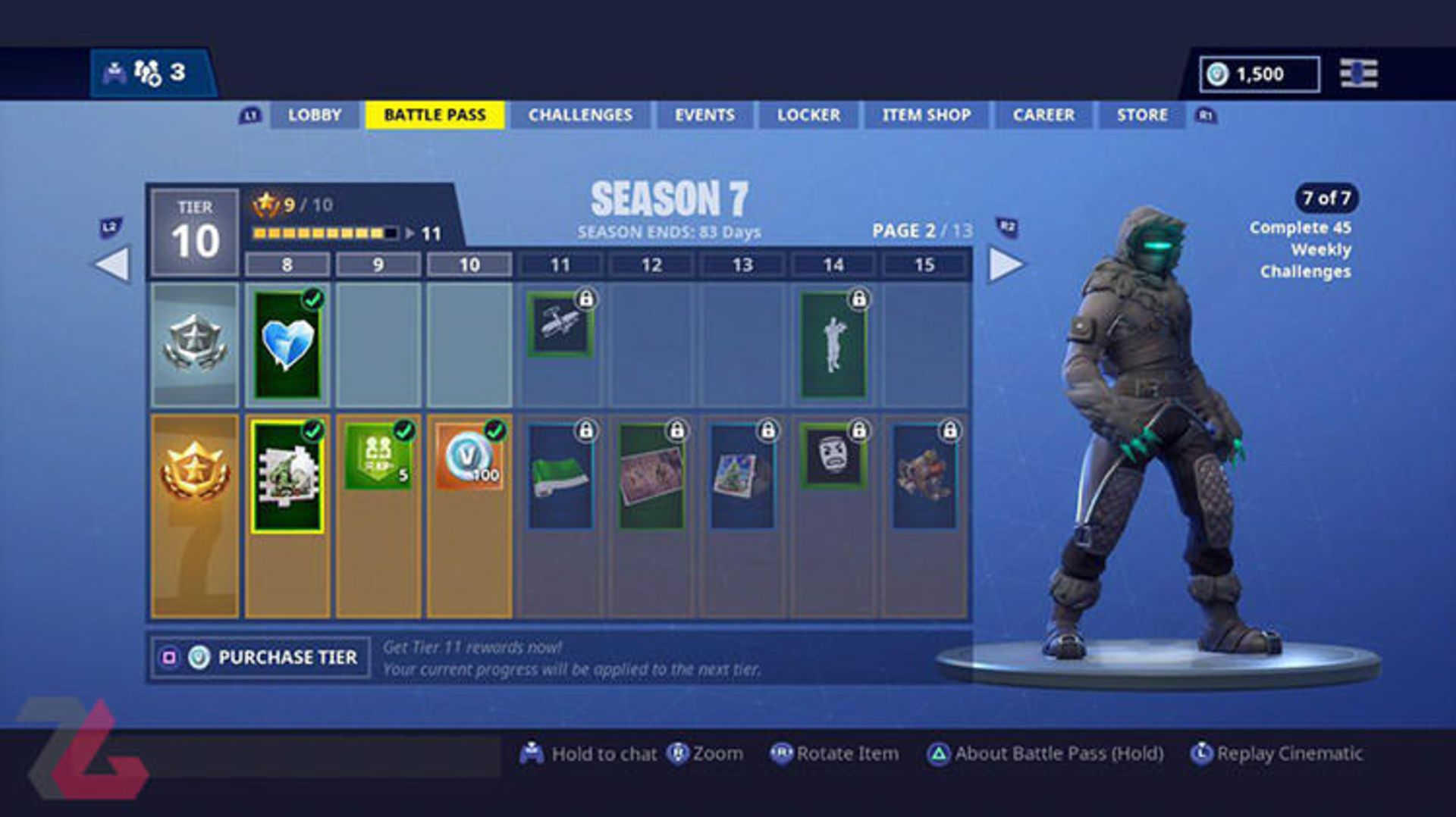 تغییرات فصل هفتم فورتنایت
