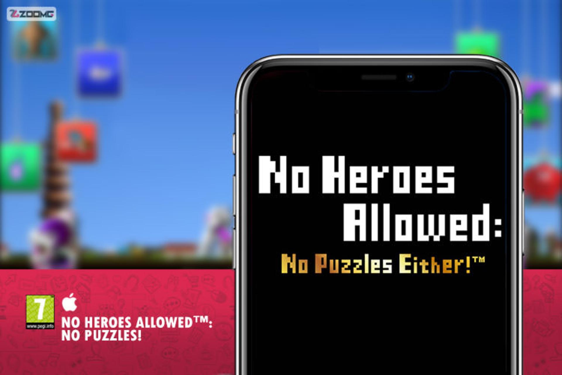 بازی موبایل No Heroes Allowed: No Puzzles