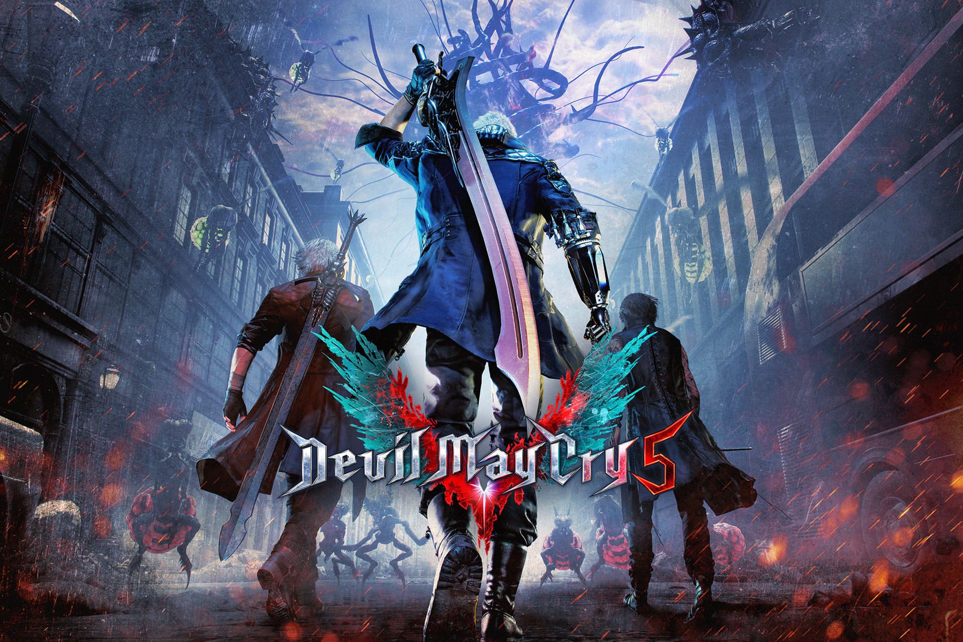 Devil May Cry 5 / دویل می کرای 5 با حضور دانته و شمشیر بلند او در شهر