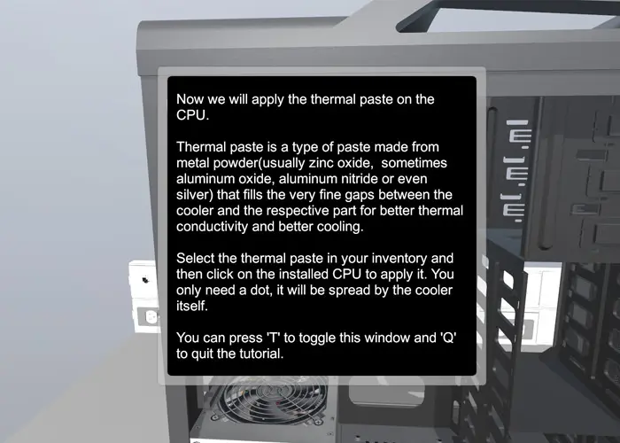 PC building simulator