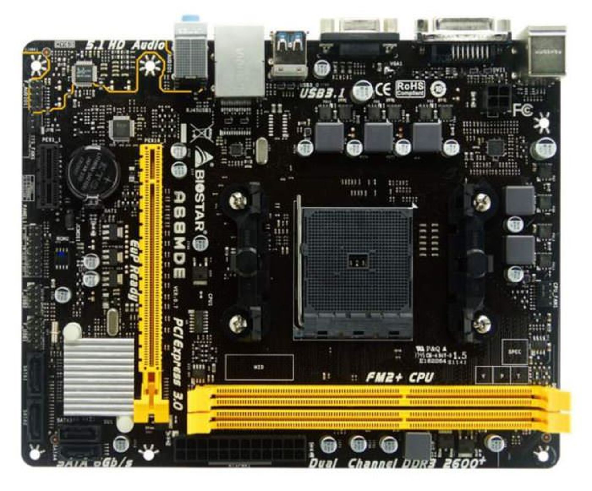 Biostar A68MDE Micro-ATX FM2+ Motherboard