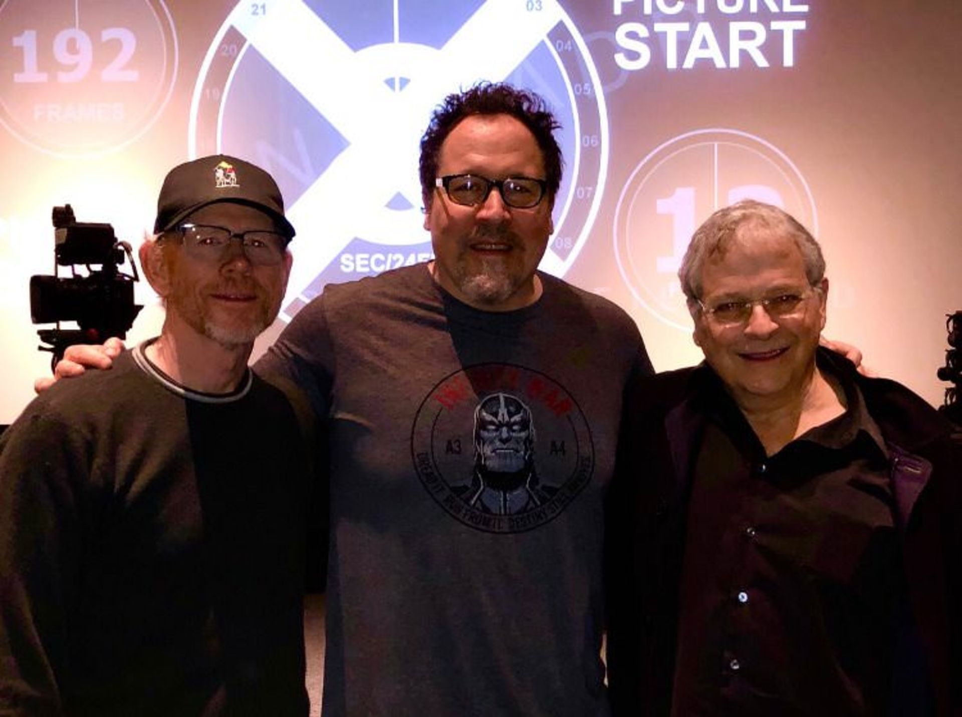 Jon Favreau and Ron Howard and Lawrence Kasdan