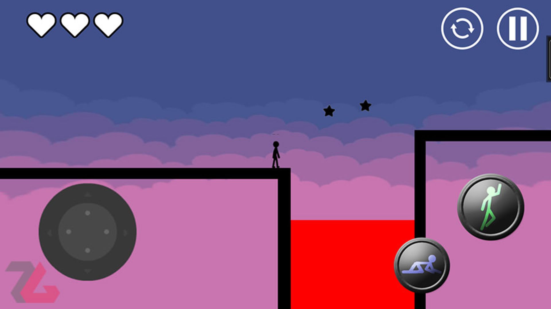 Stickman Parkour Platform