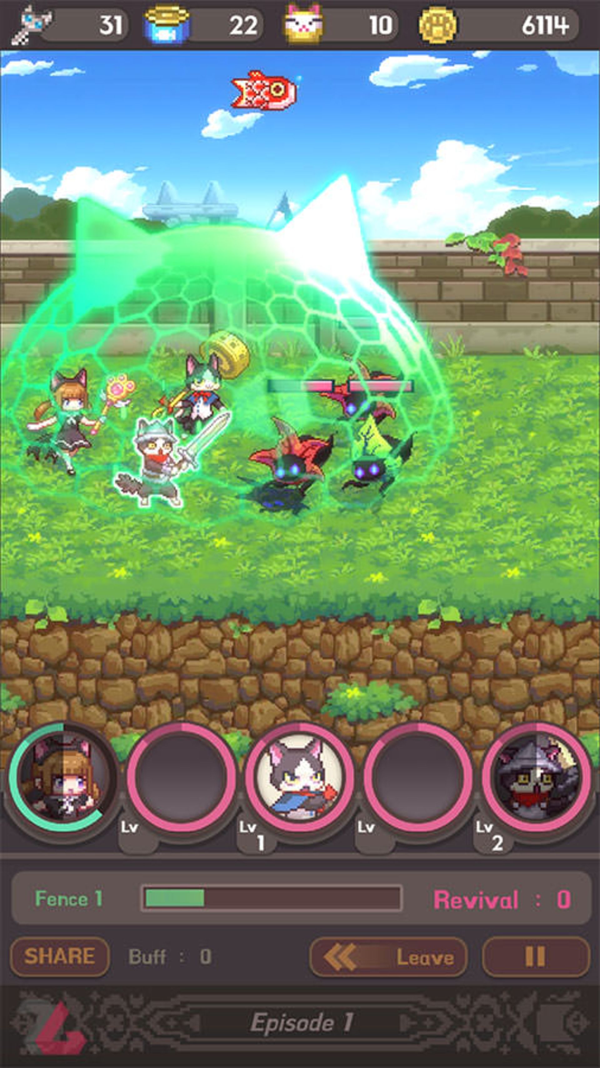 بازی موبایل Cat Knight Saga Special
