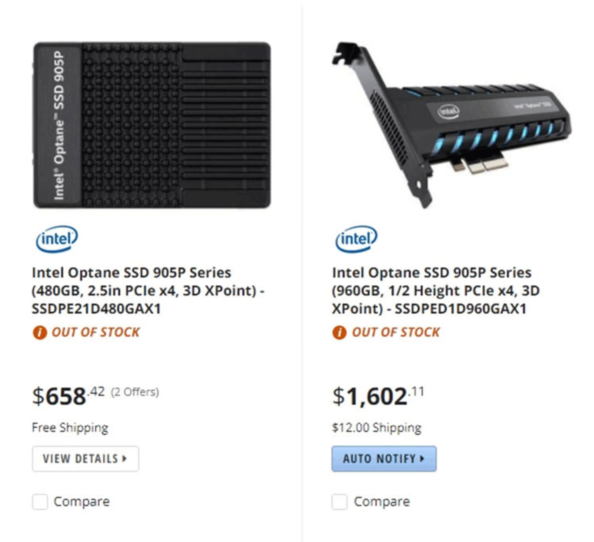 Intel Optane 905p