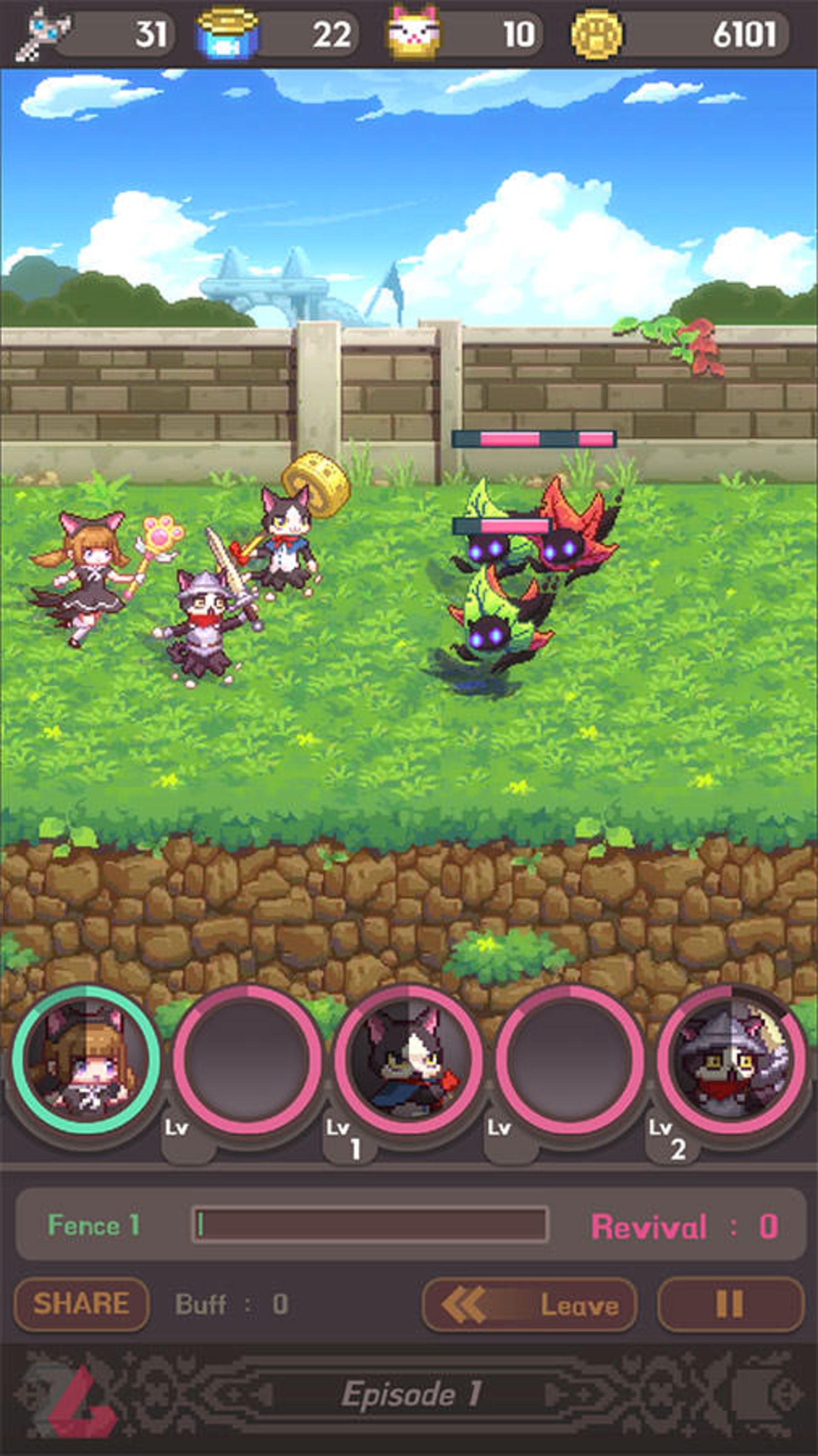 بازی موبایل Cat Knight Saga Special