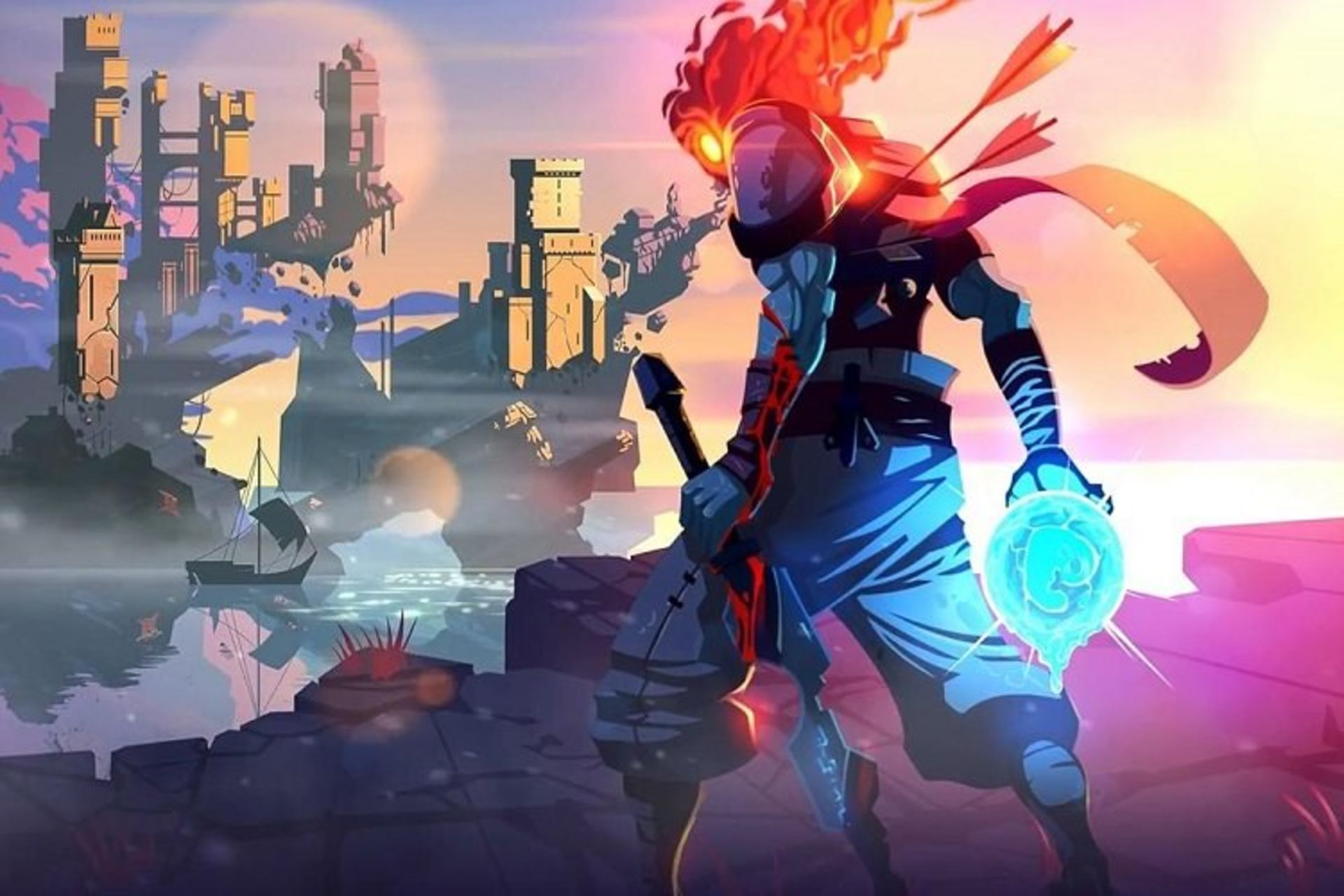 قهرمان dead cells در حال حرکت به سوی هدف خود