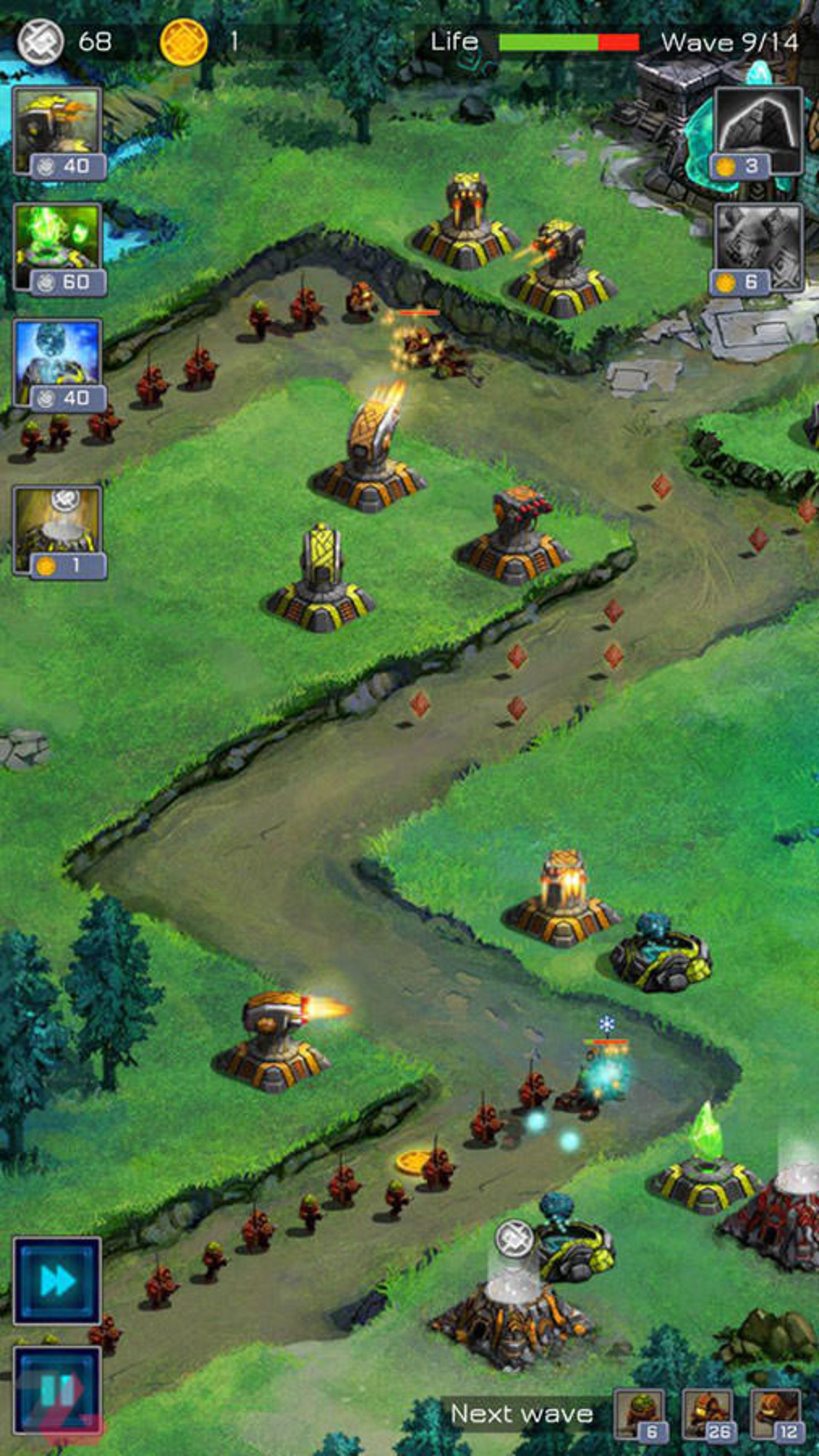 بازی موبایل Ancient Planet Tower Defense