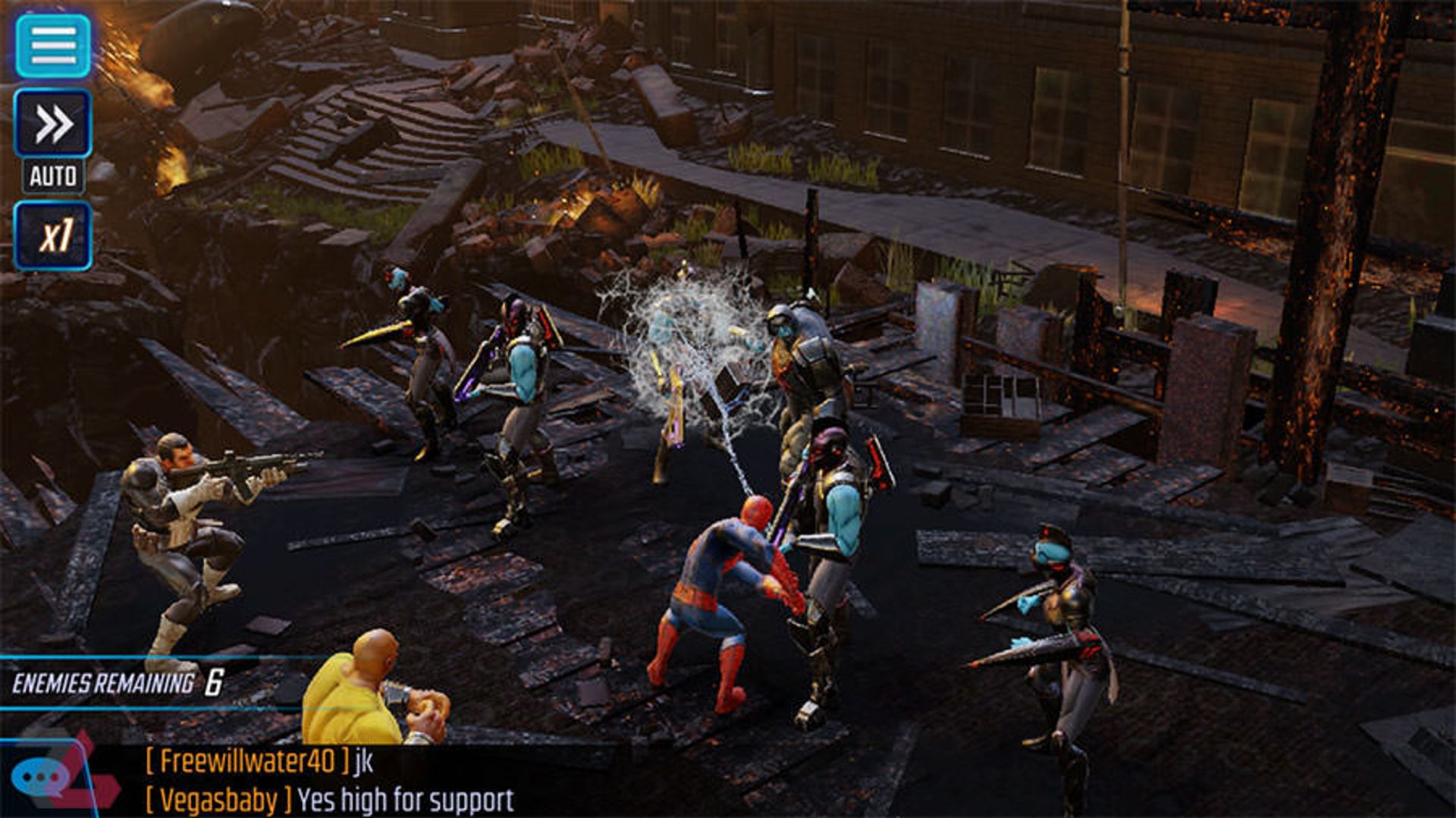 بازی موبایل Marvel Strike Heroes
