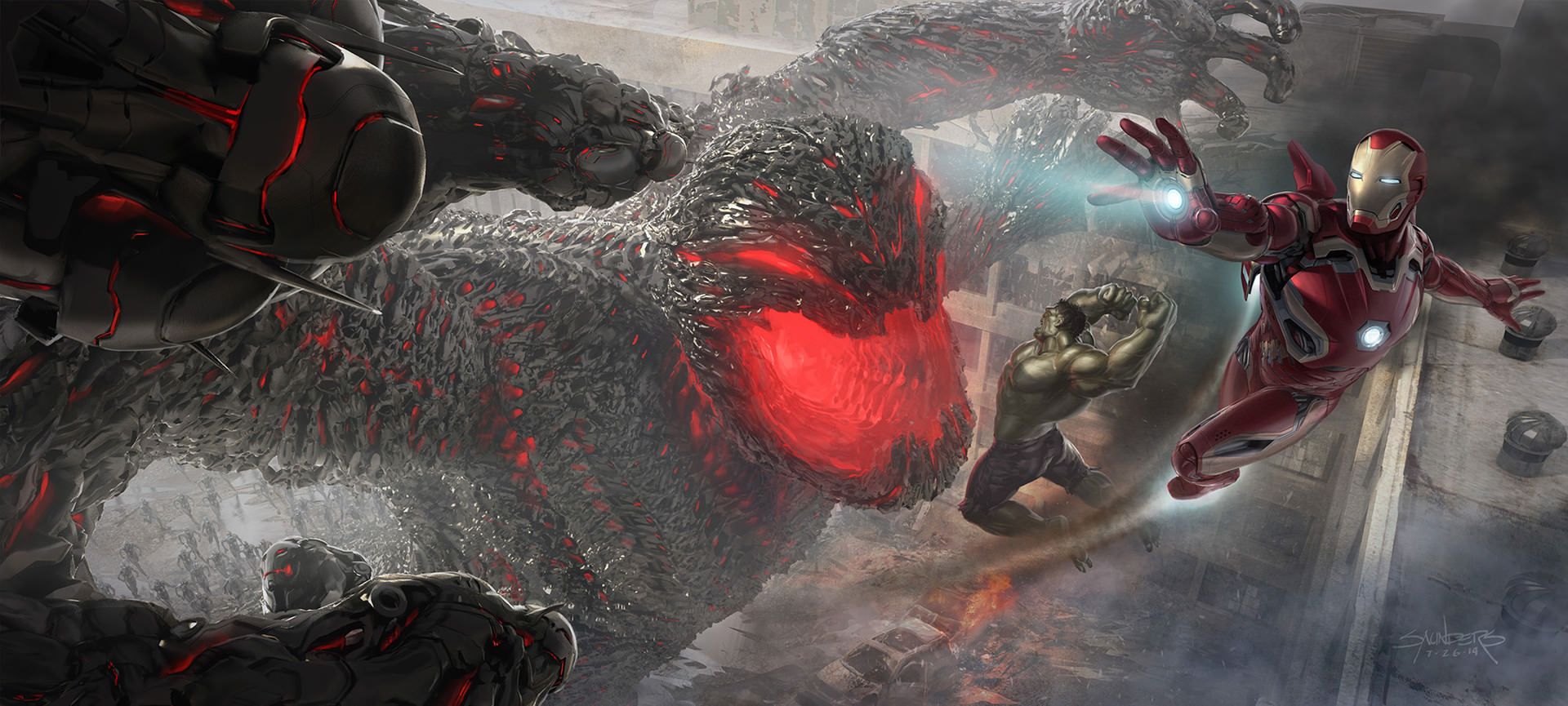 Avengers: Age of Ultron Concept Art Mega Ultron