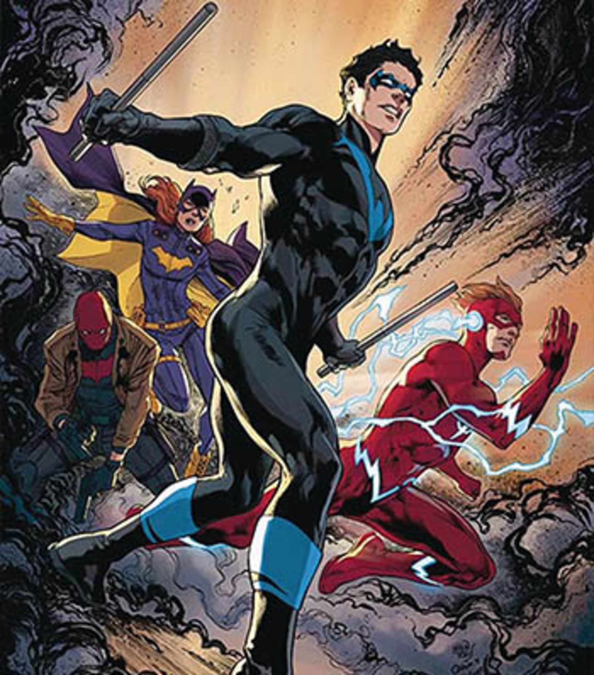 batgirl - nightwing - flash - redhood