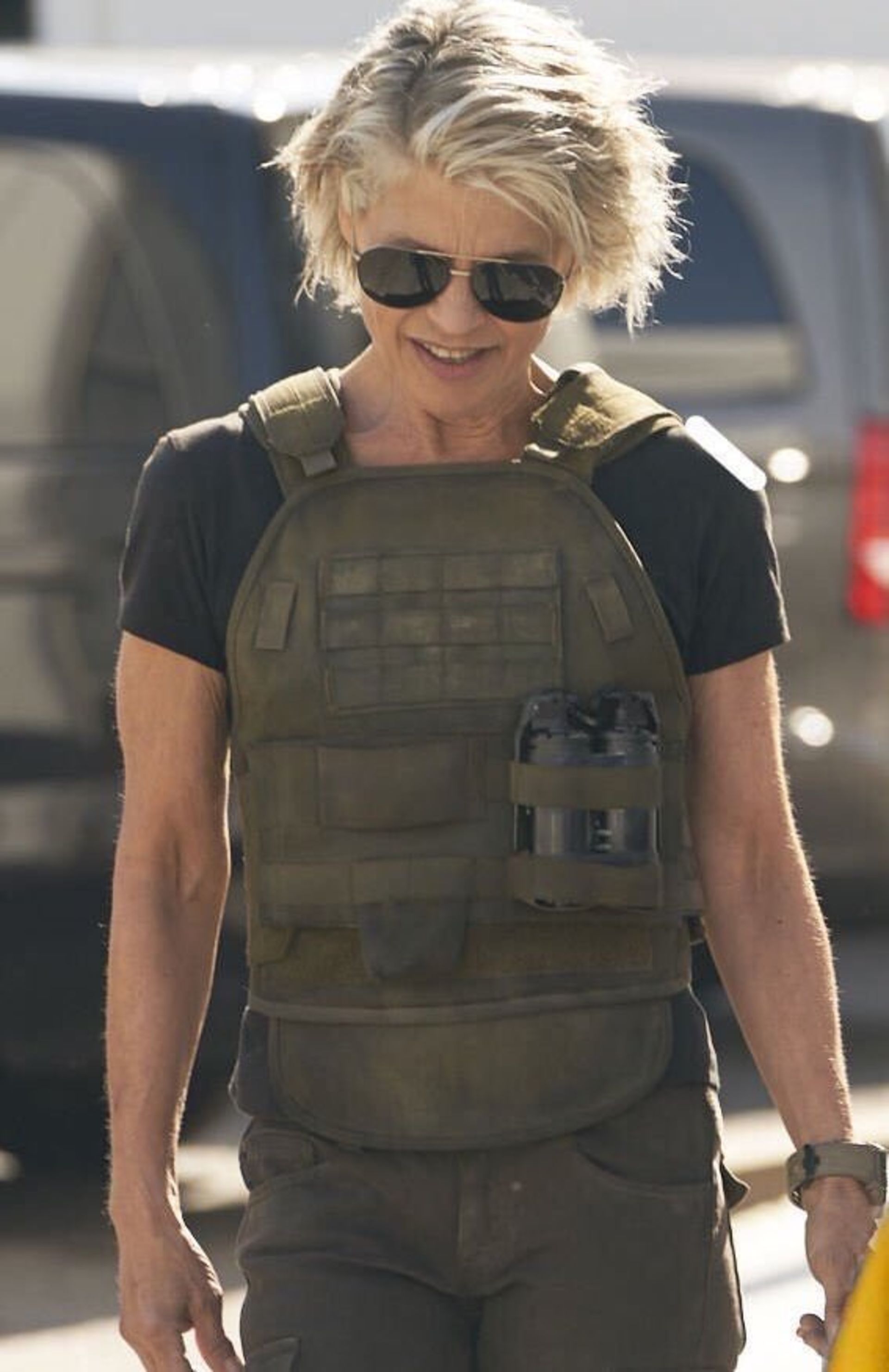Terminator 6 Set Photos Linda Hamilton