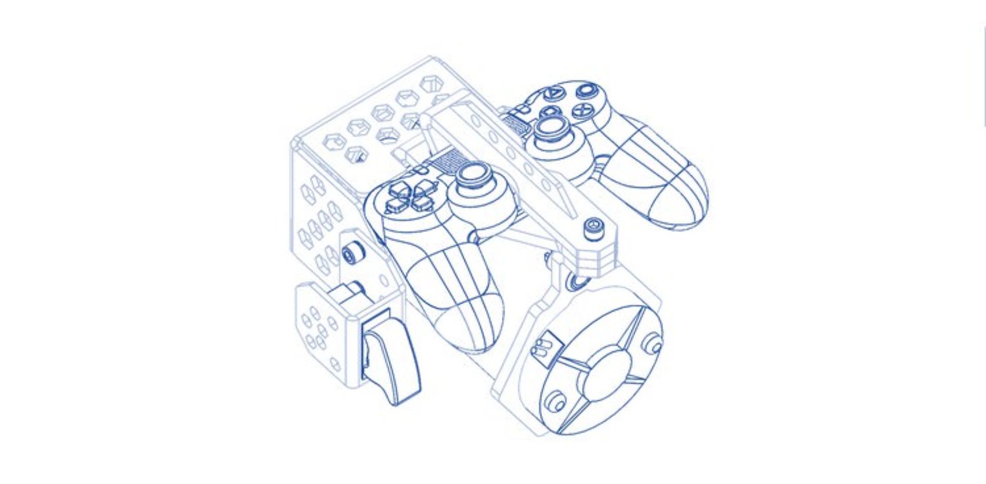 MEGA-one قاب خارجی کنترلر PS4 از مهندس سابق ناسا