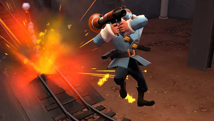 Rocket Jumping in Team Fortress