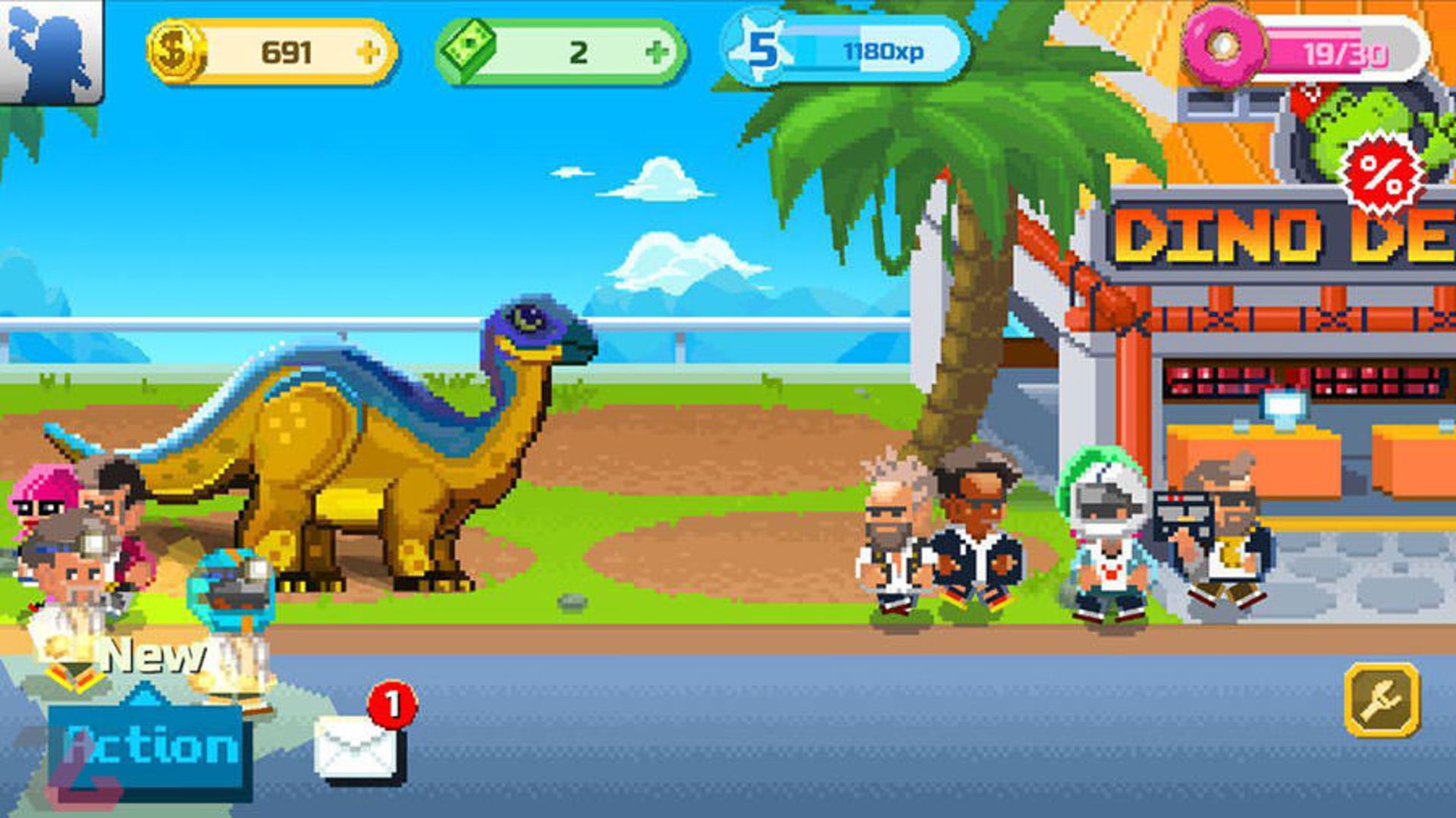 بازی موبایل Dino Factory