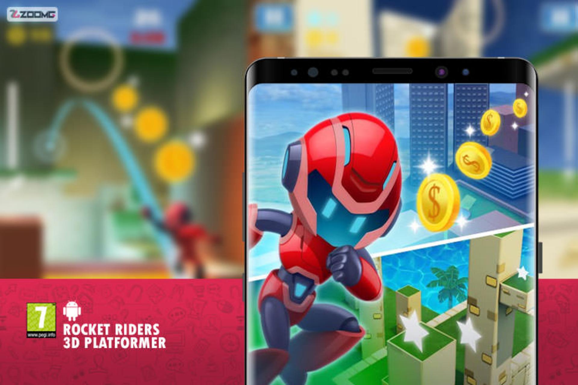 بازی موبایل Rocket Riders 3D Platformer