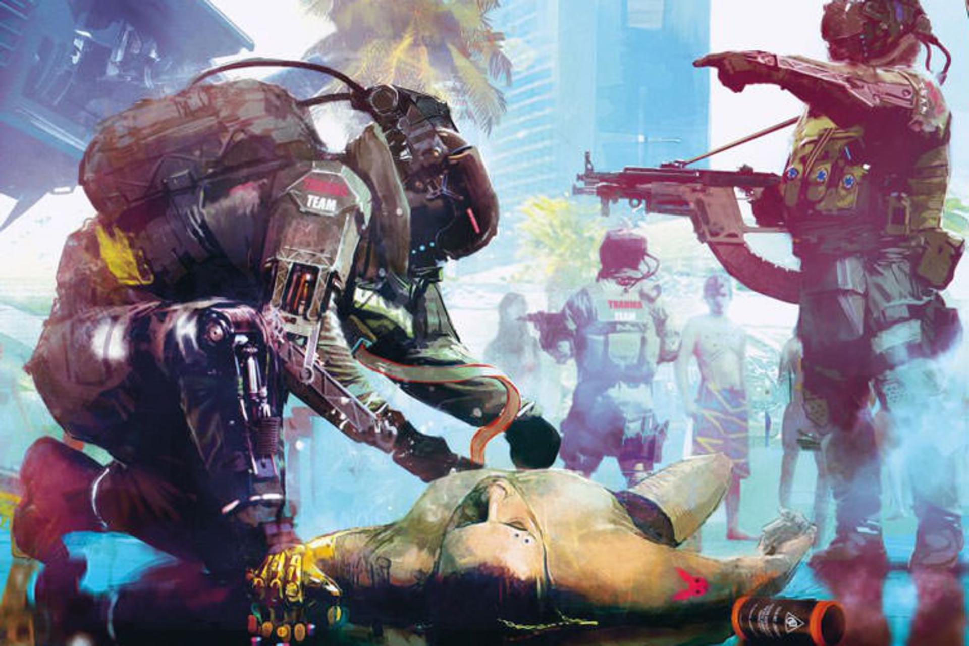 بررسی جنازه برای کسب اطلاعات در بازی Cyberpunk 2077