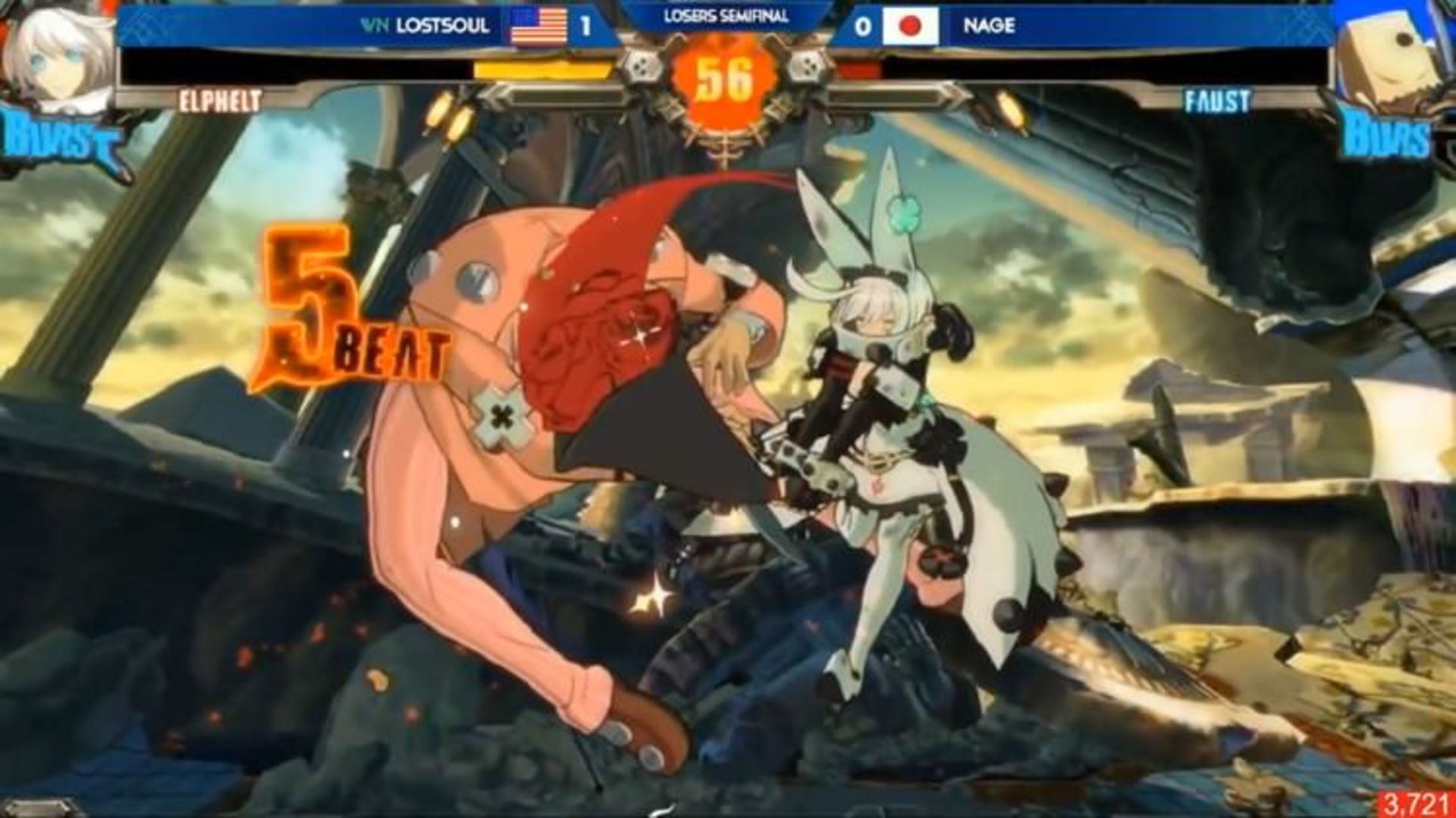 بازی Guilty Gear Xrd Rev 2 در Evo 2018