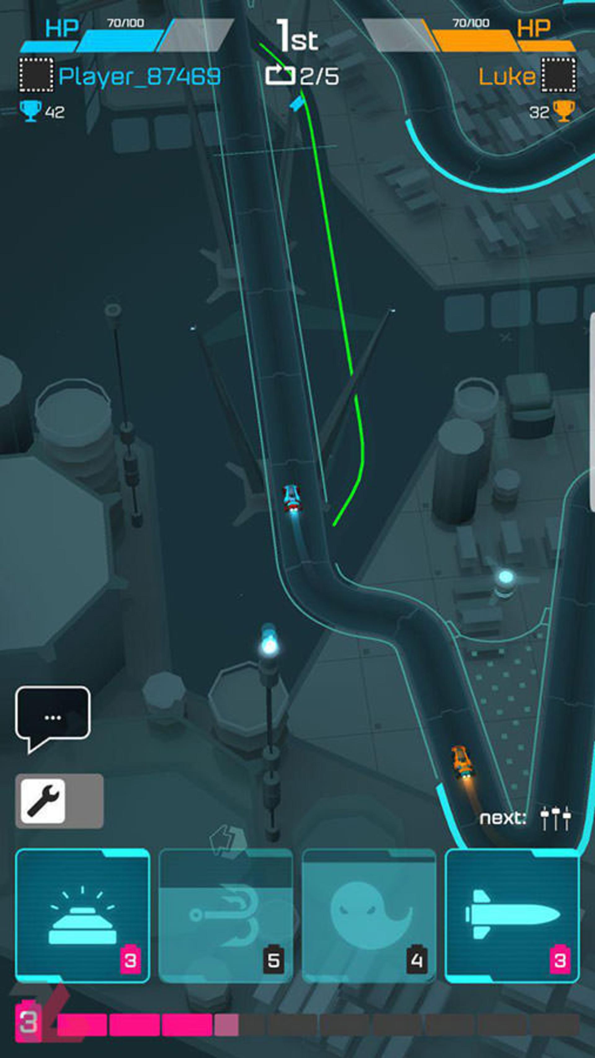 بازی موبایل Hyperdrome - Tactical Battle Racing