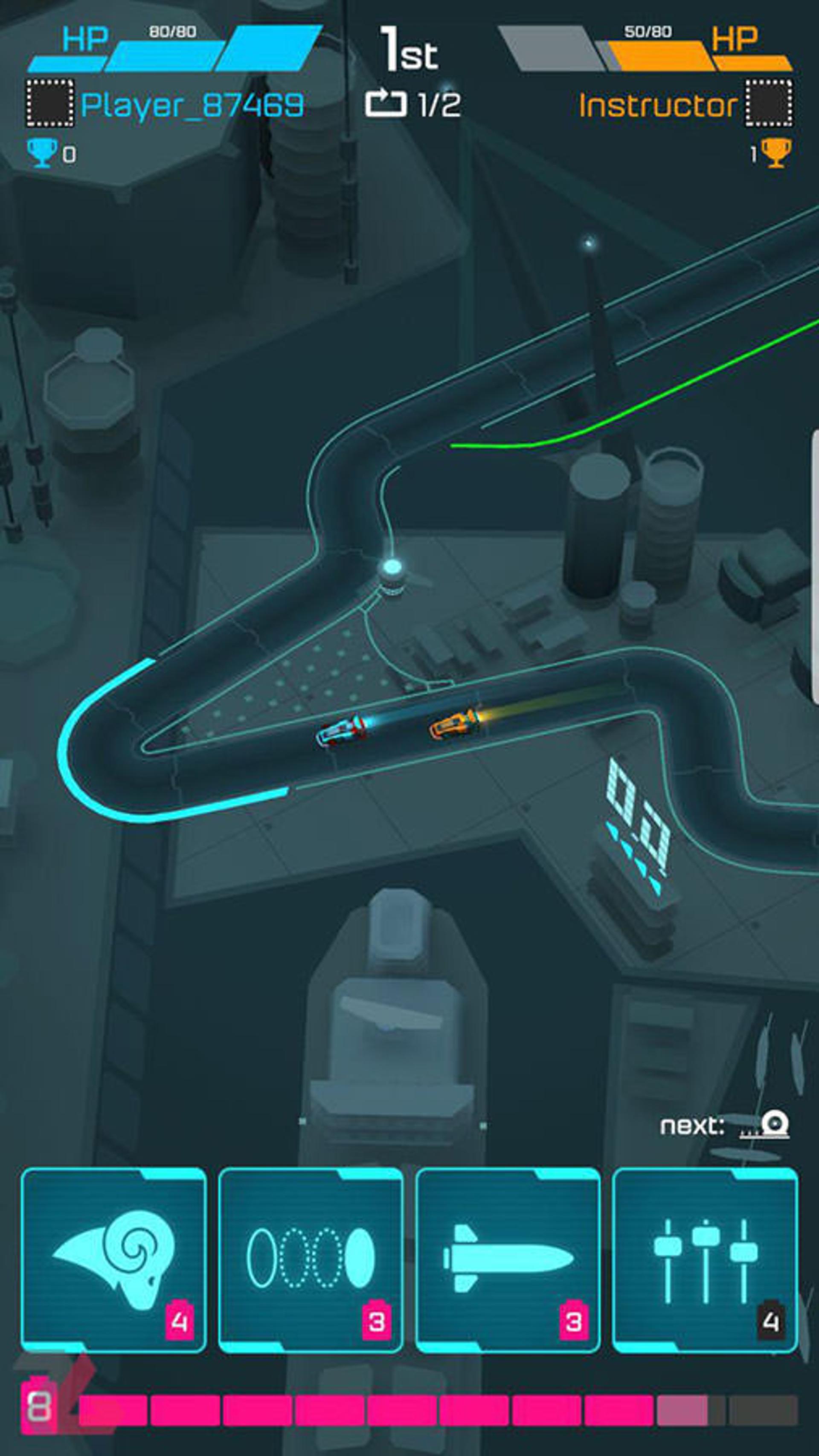 بازی موبایل Hyperdrome - Tactical Battle Racing