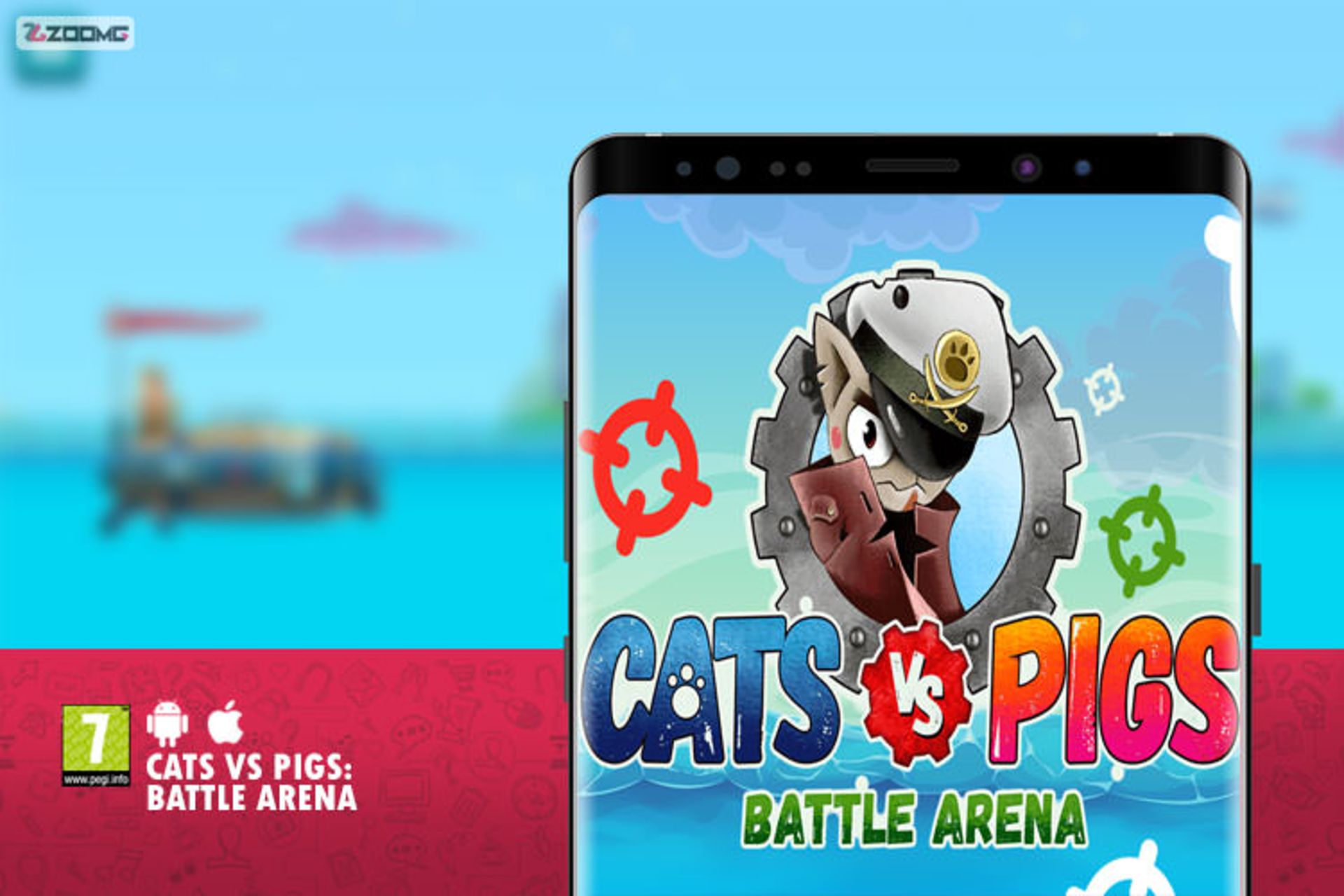 بازی موبایل Cats Vs Pigs: Battle Arena