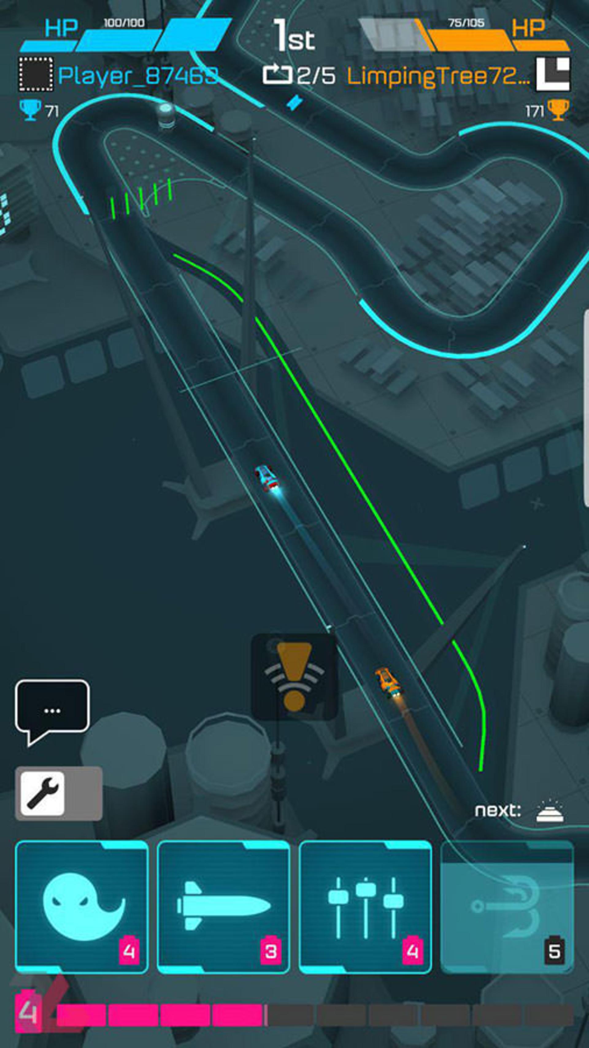 بازی موبایل Hyperdrome - Tactical Battle Racing
