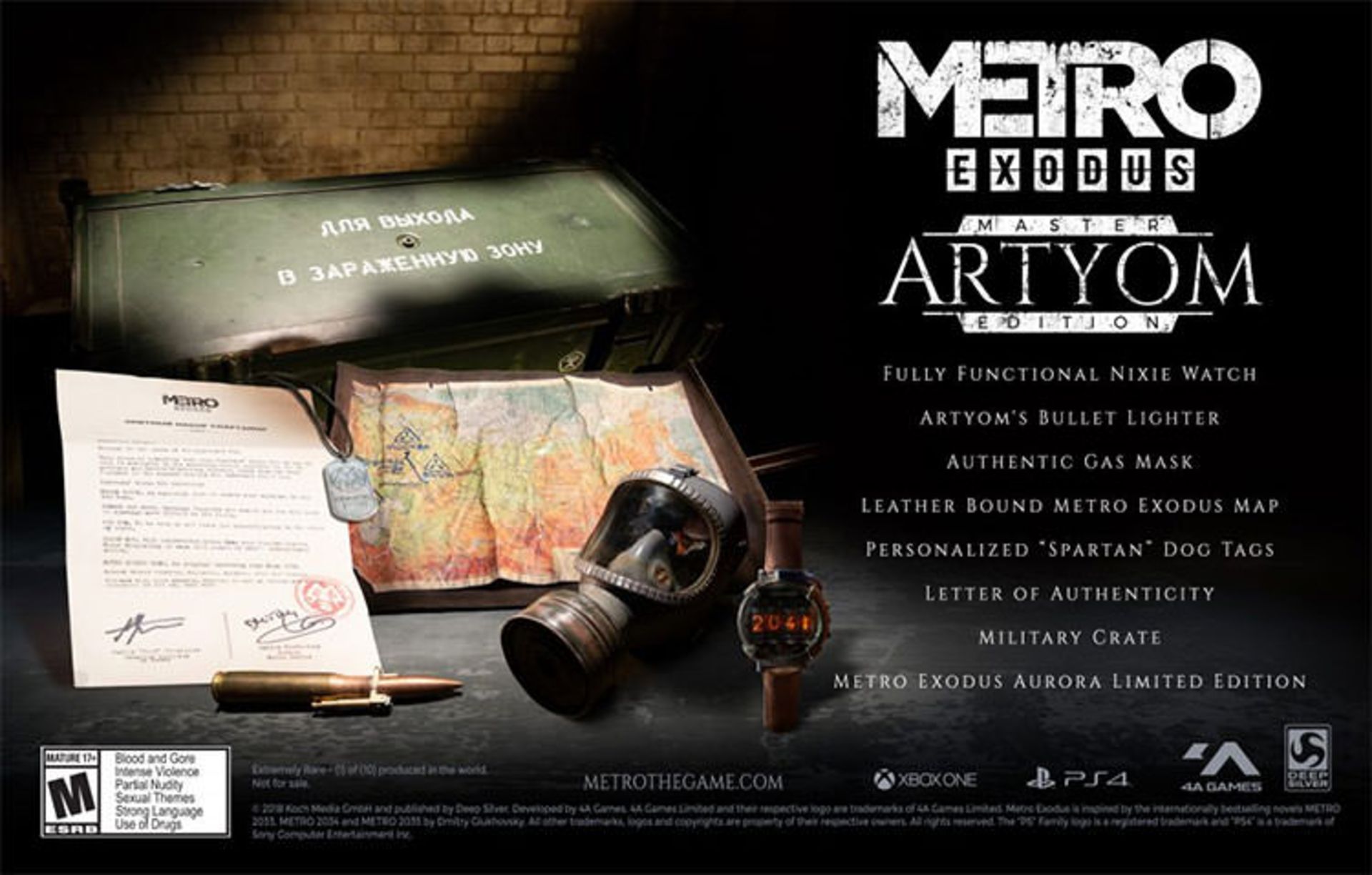 محتویات نسخه آرتیوم ادیشن Metro Exodus