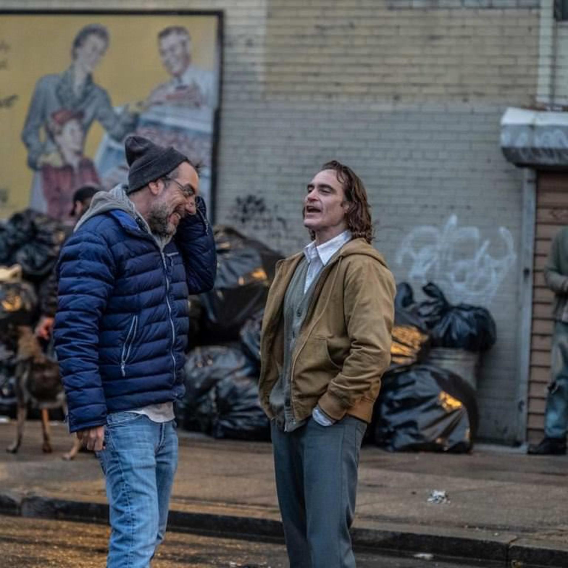تصاویر تاد فیلیپس و واکین فینیکس در پشت صحنه فیلم Joker