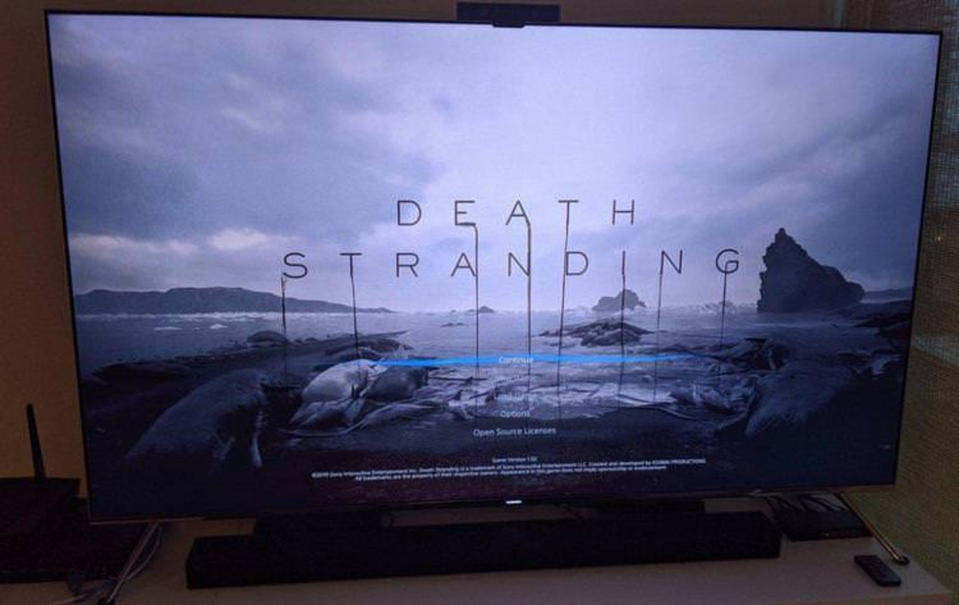 تصویر منوی بازی Death Stranding 