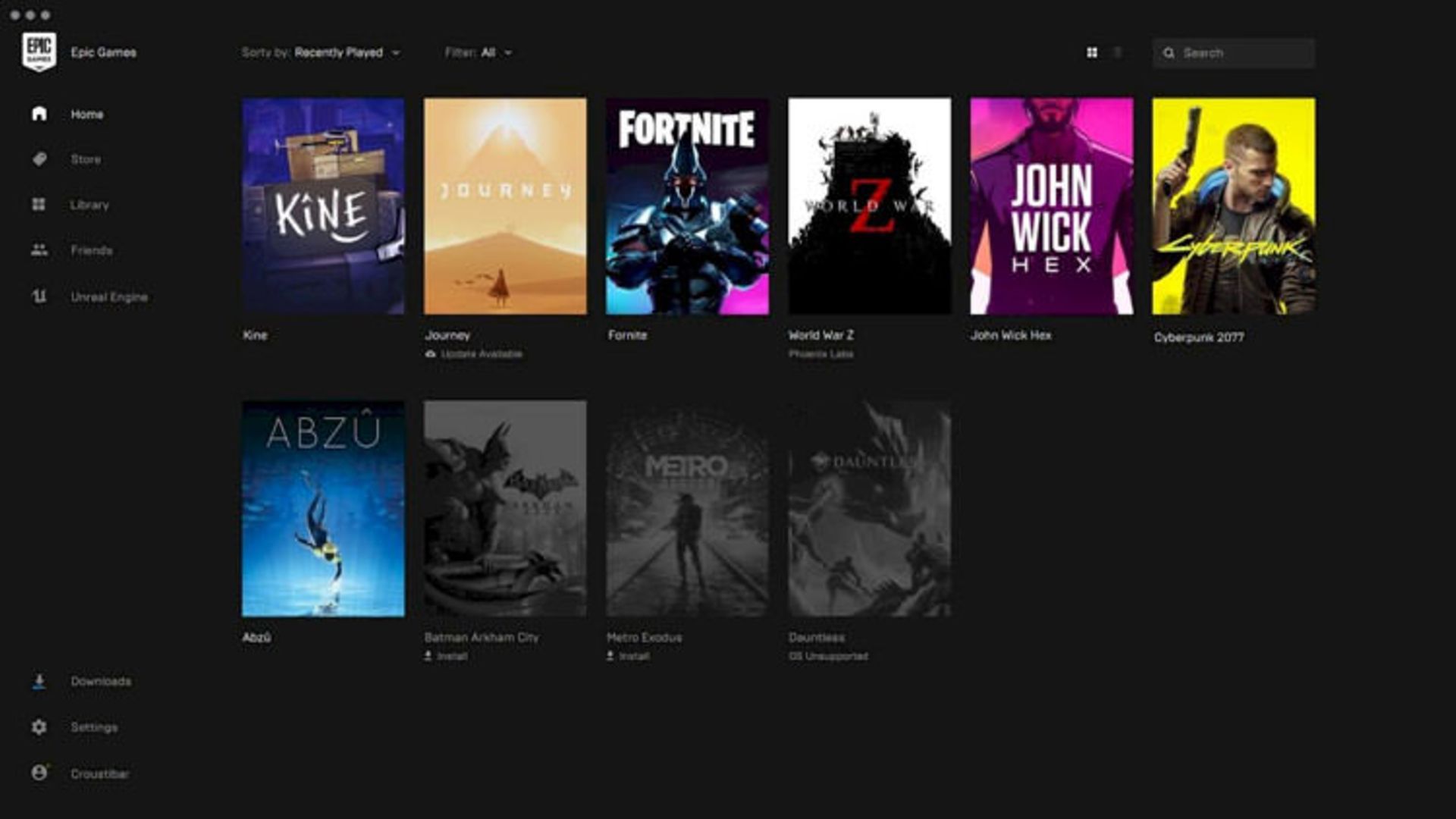 فروشگاه اپیک گیمز / Epic Games Store