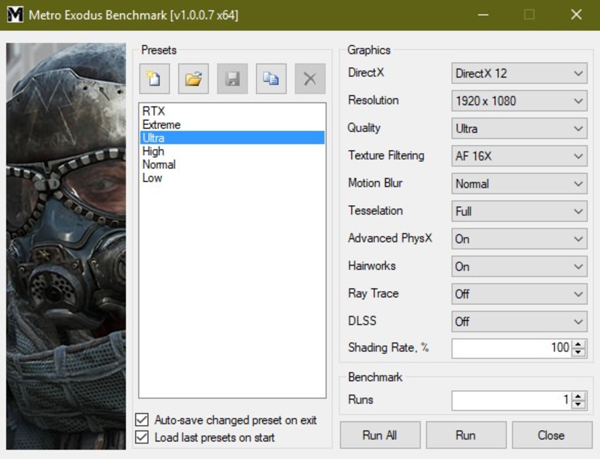 Metro Exodus Benchmark