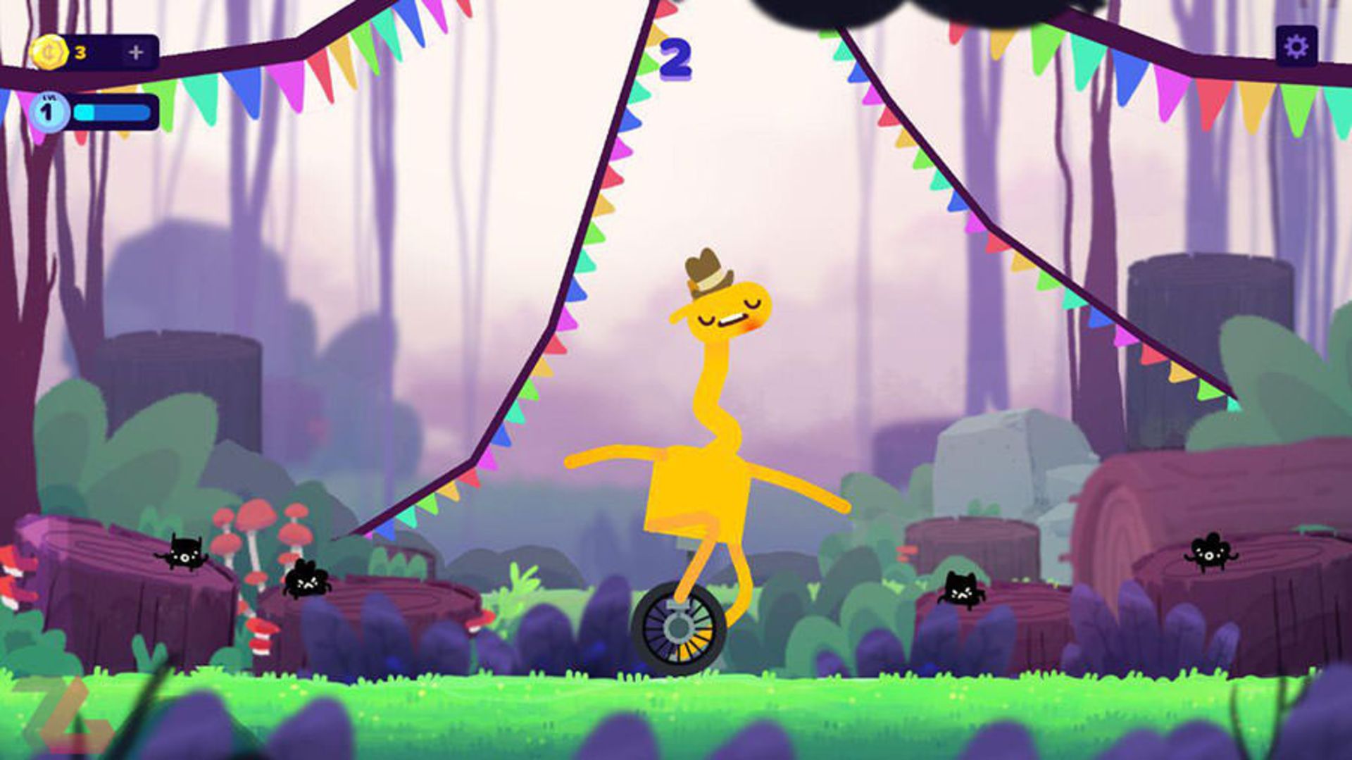 بازی موبایل Unicyle Giraffe